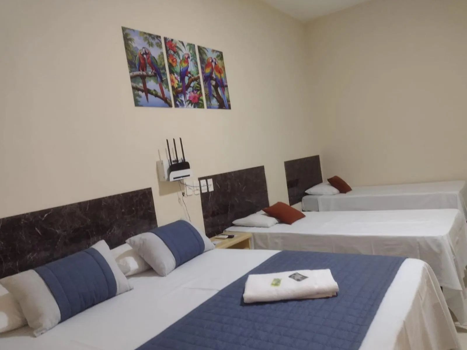 Bed in Hotel Beira Rio Aquidauana