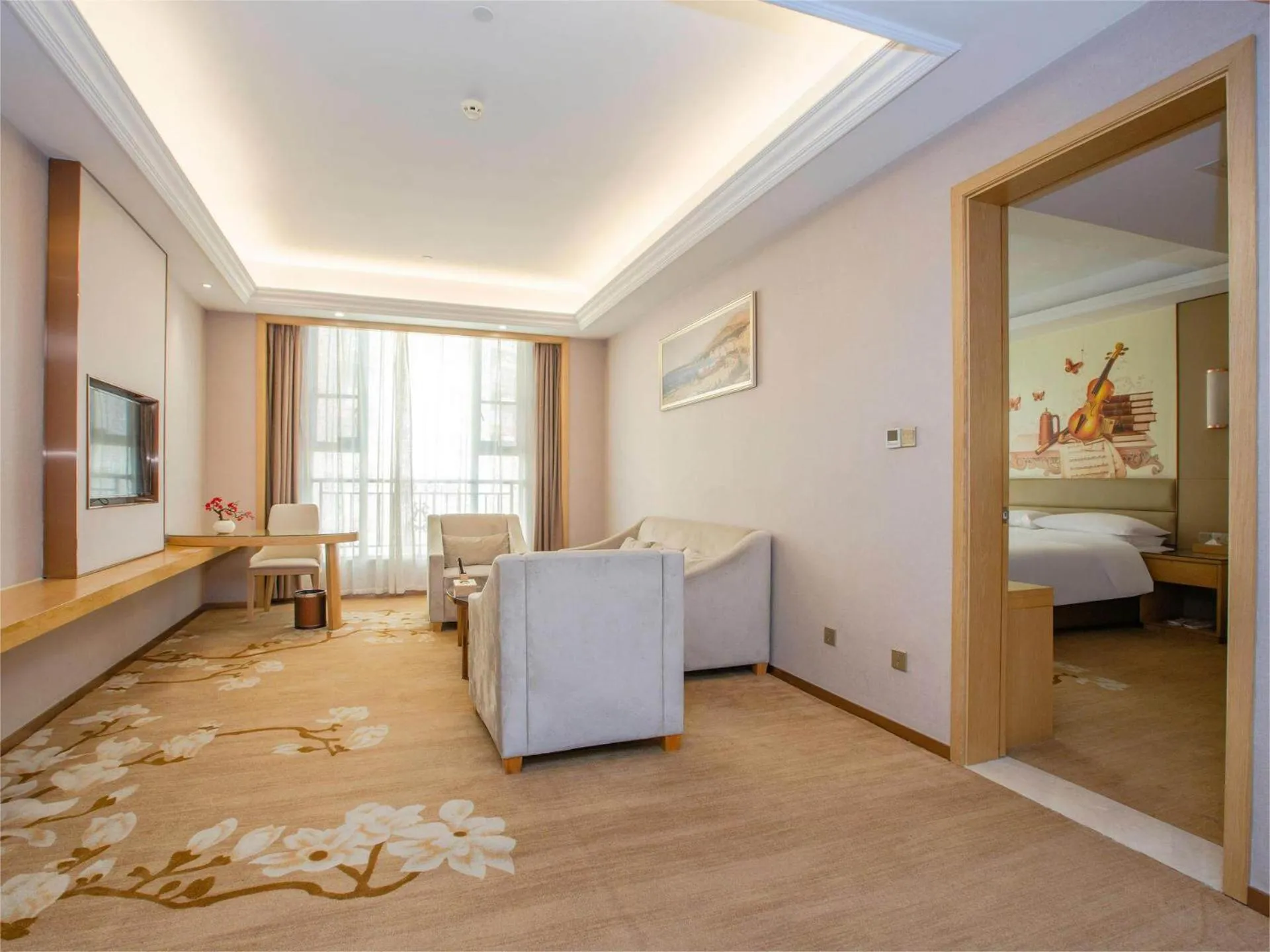 Bed in Vienna International Hotel Nanchang Qingshan Lake Wanda Plaza