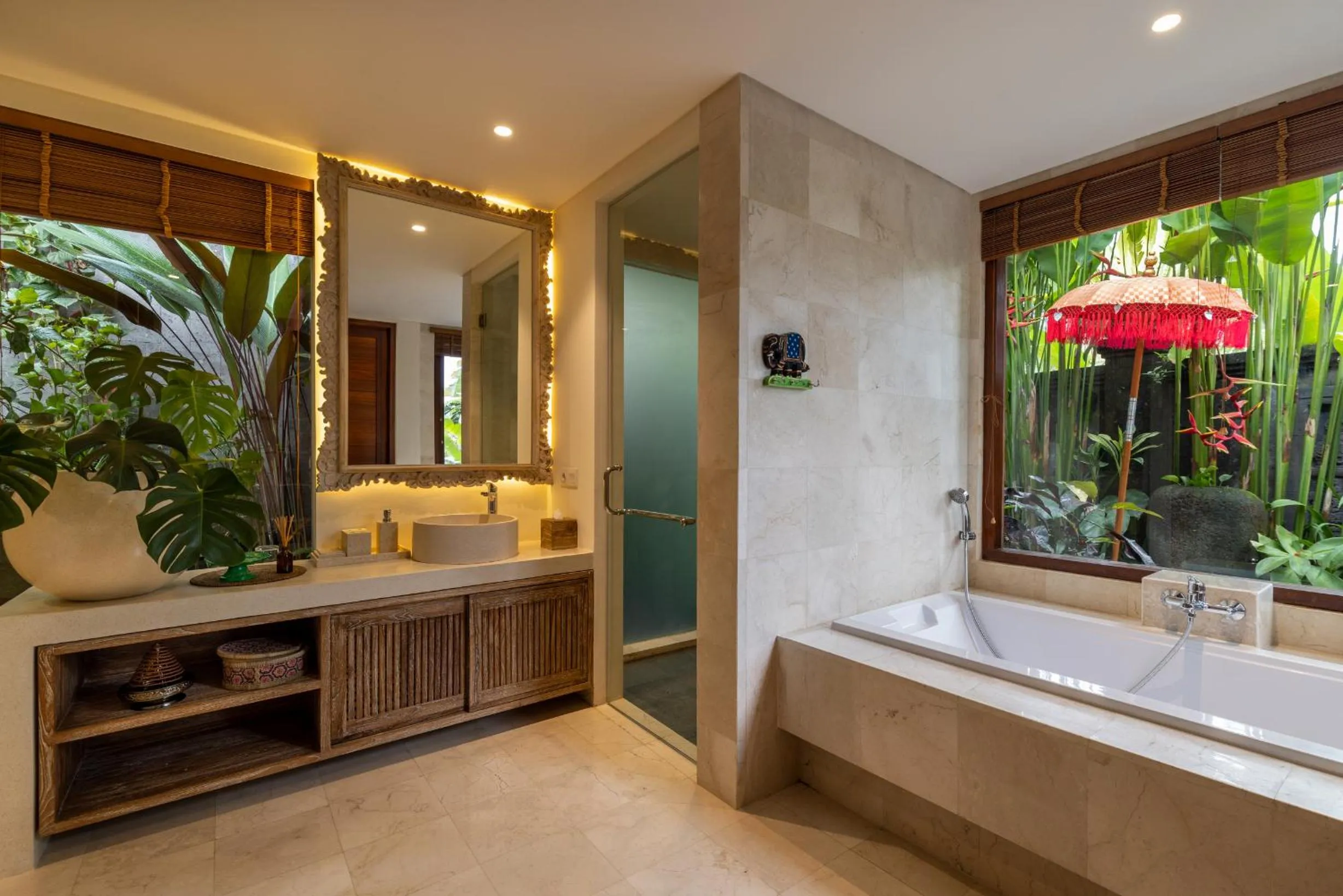 Shower in Villa Lembah Damai