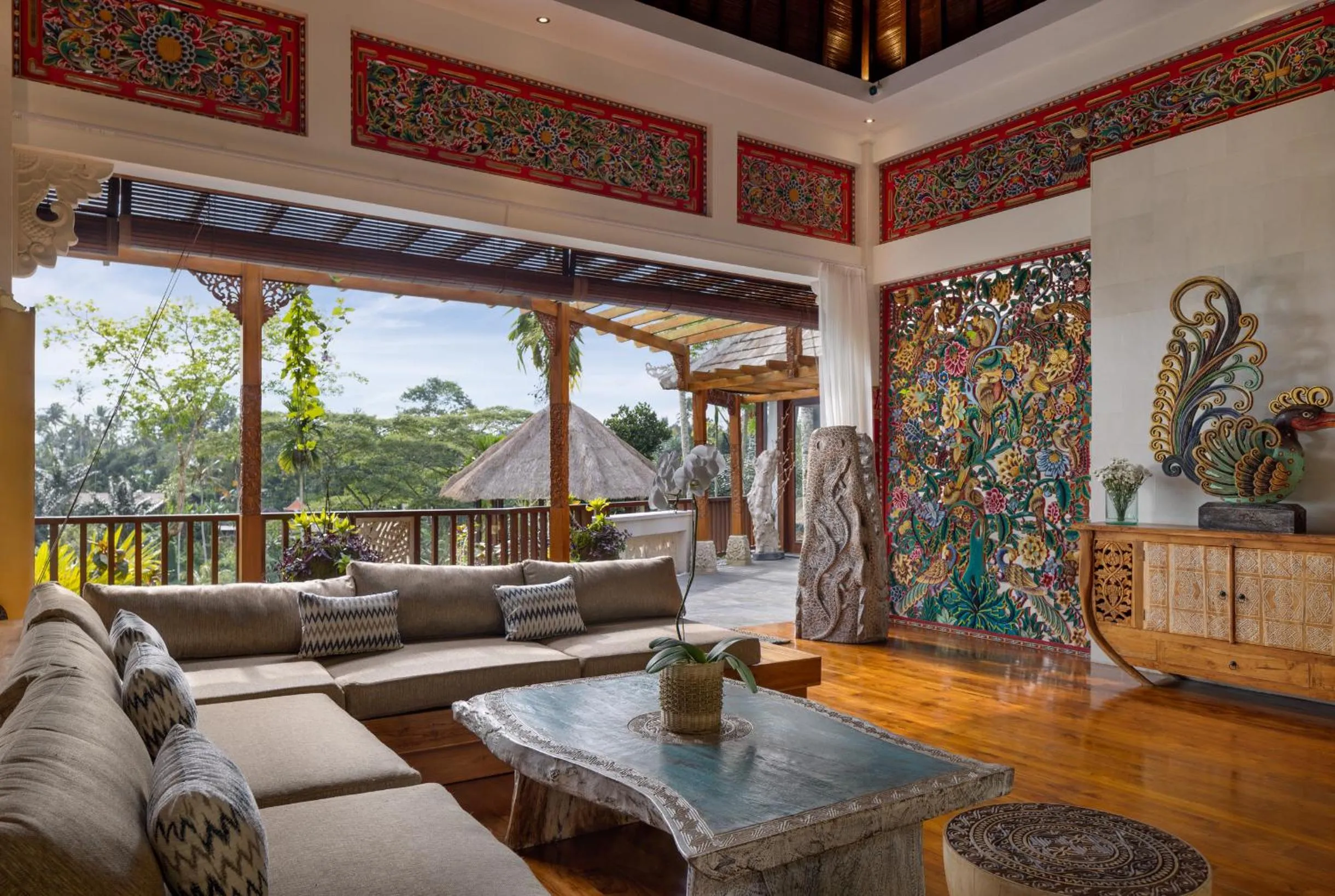 Living room in Villa Lembah Damai