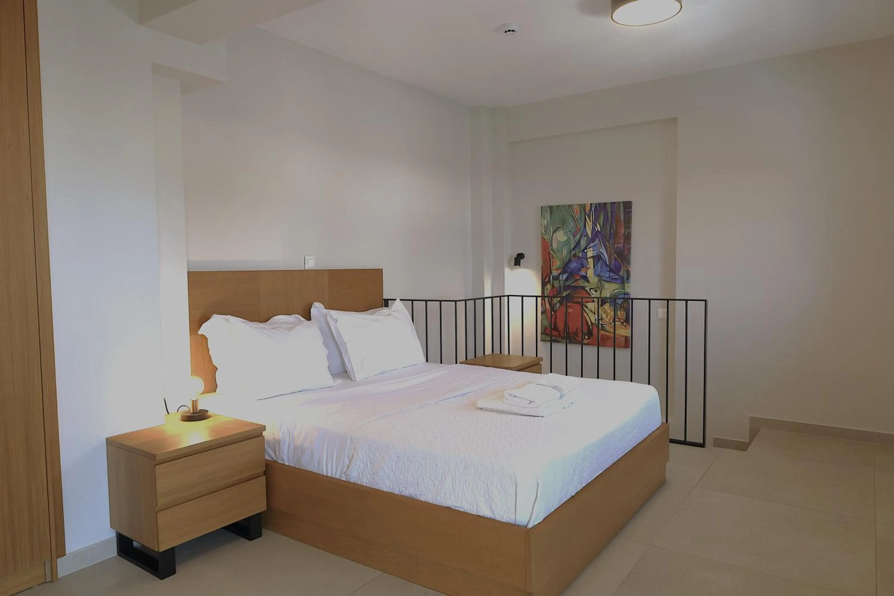 Bed in Toumba apartments