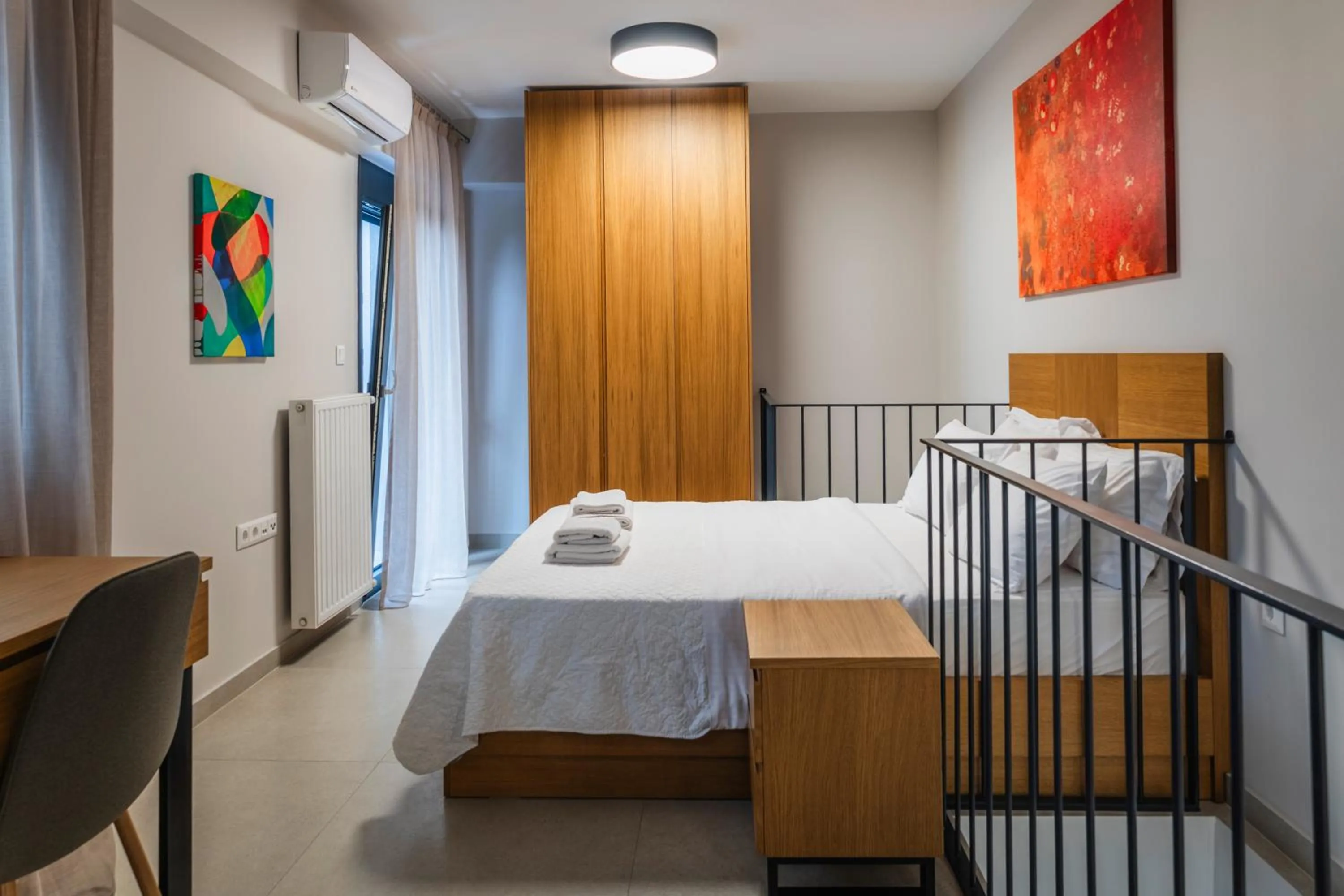 Bed in Toumba apartments