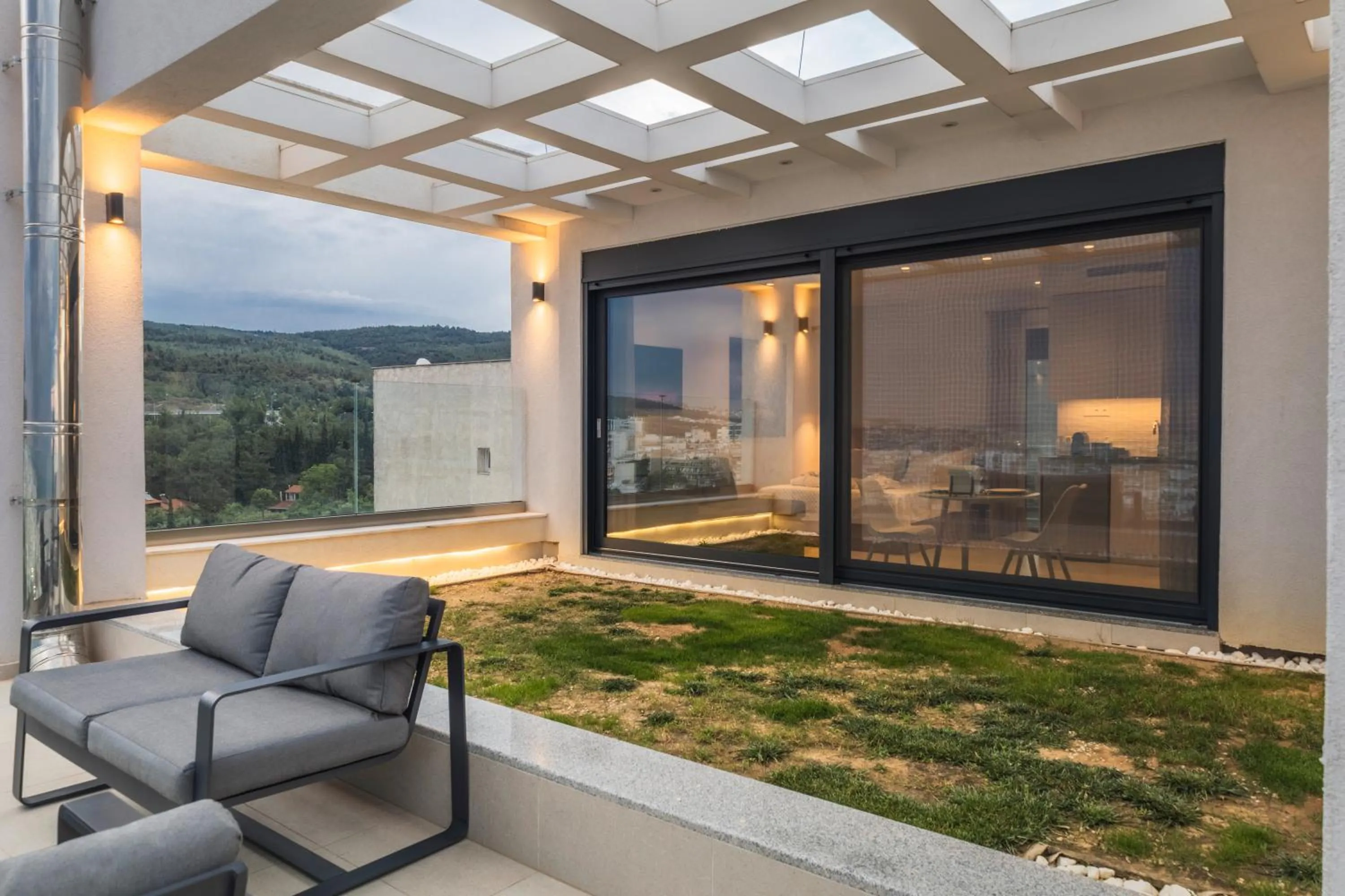 Patio in Toumba apartments