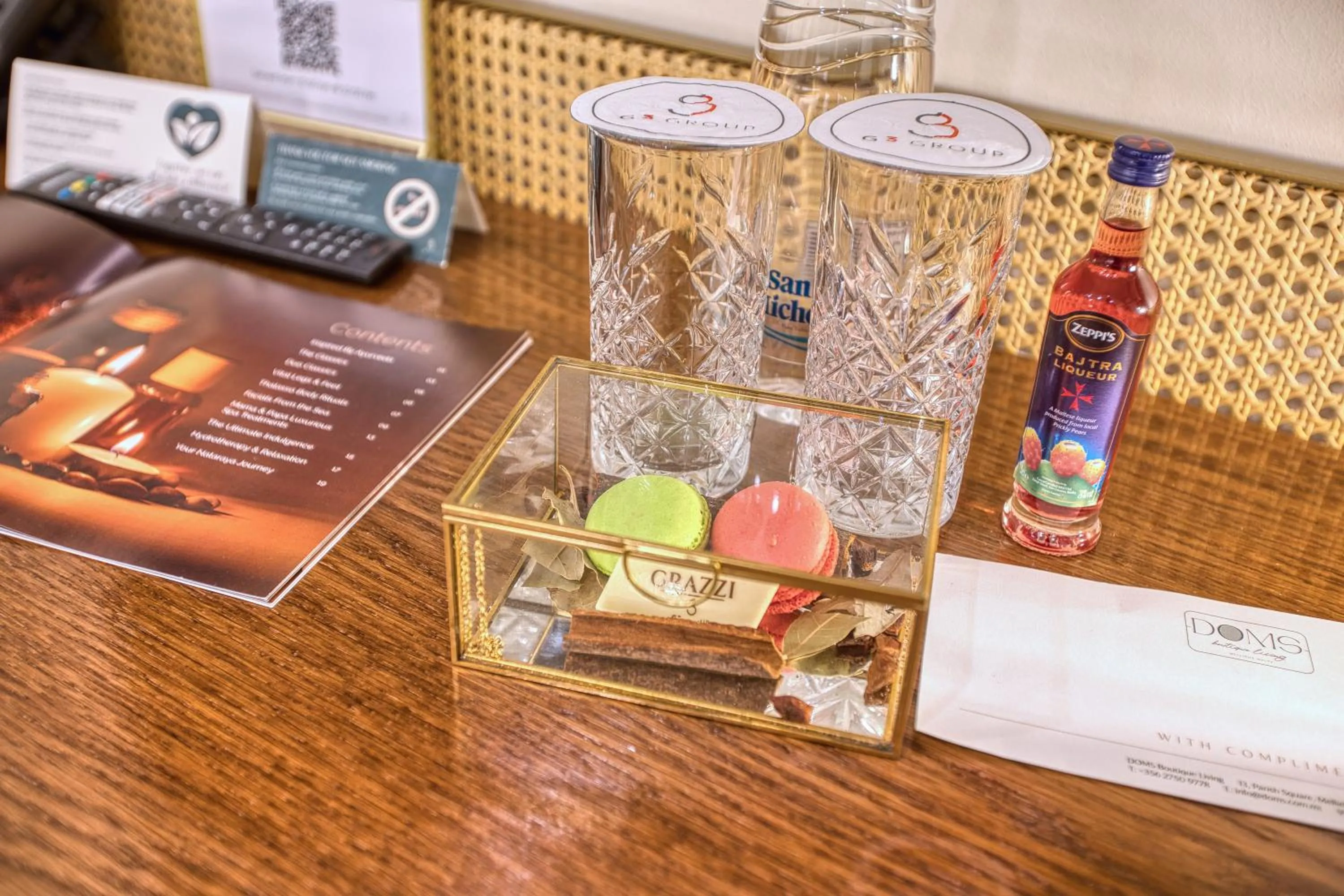 Food and drinks in DOMS Boutique Living