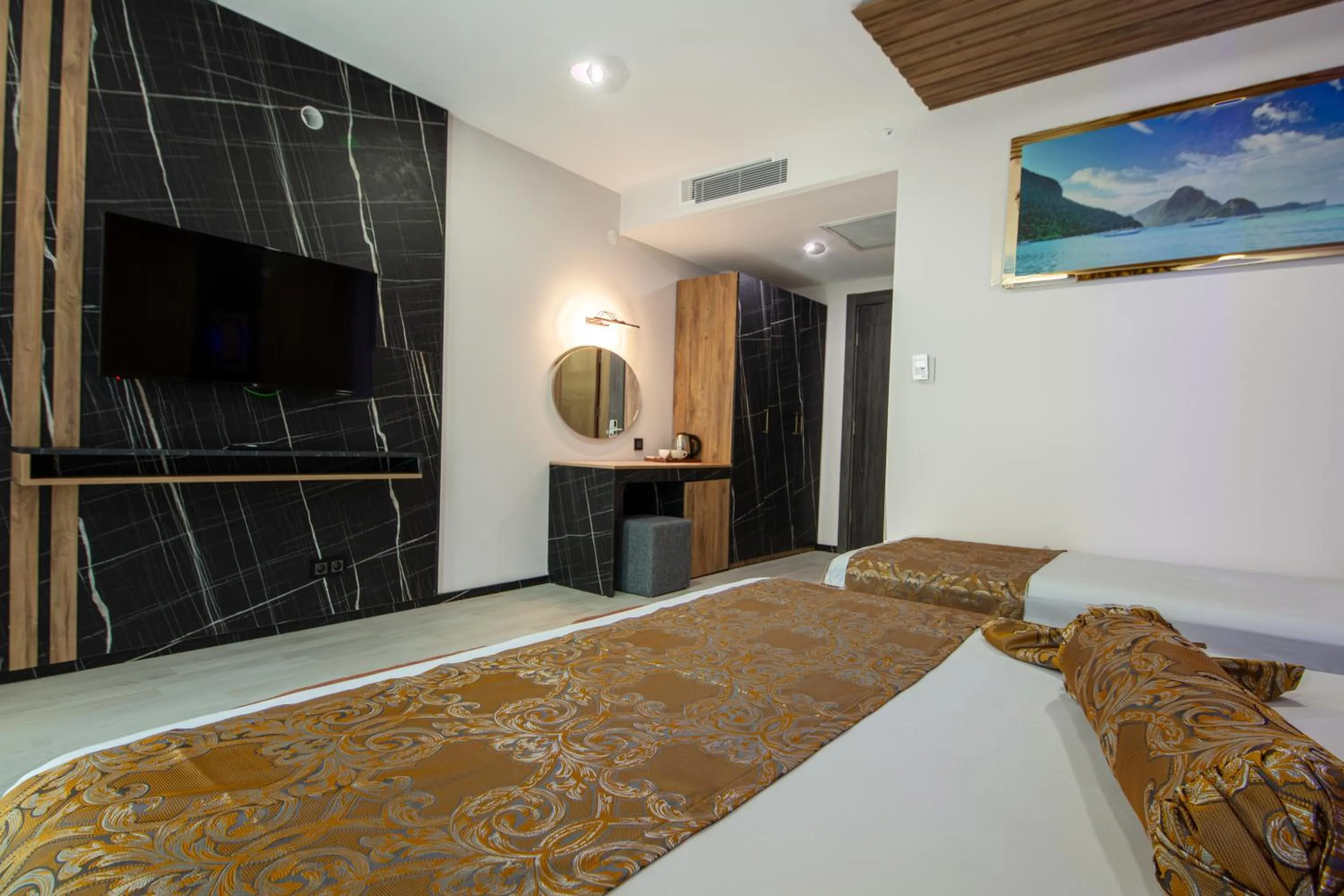 Bed in Air Barbaros Hotel Trabzon