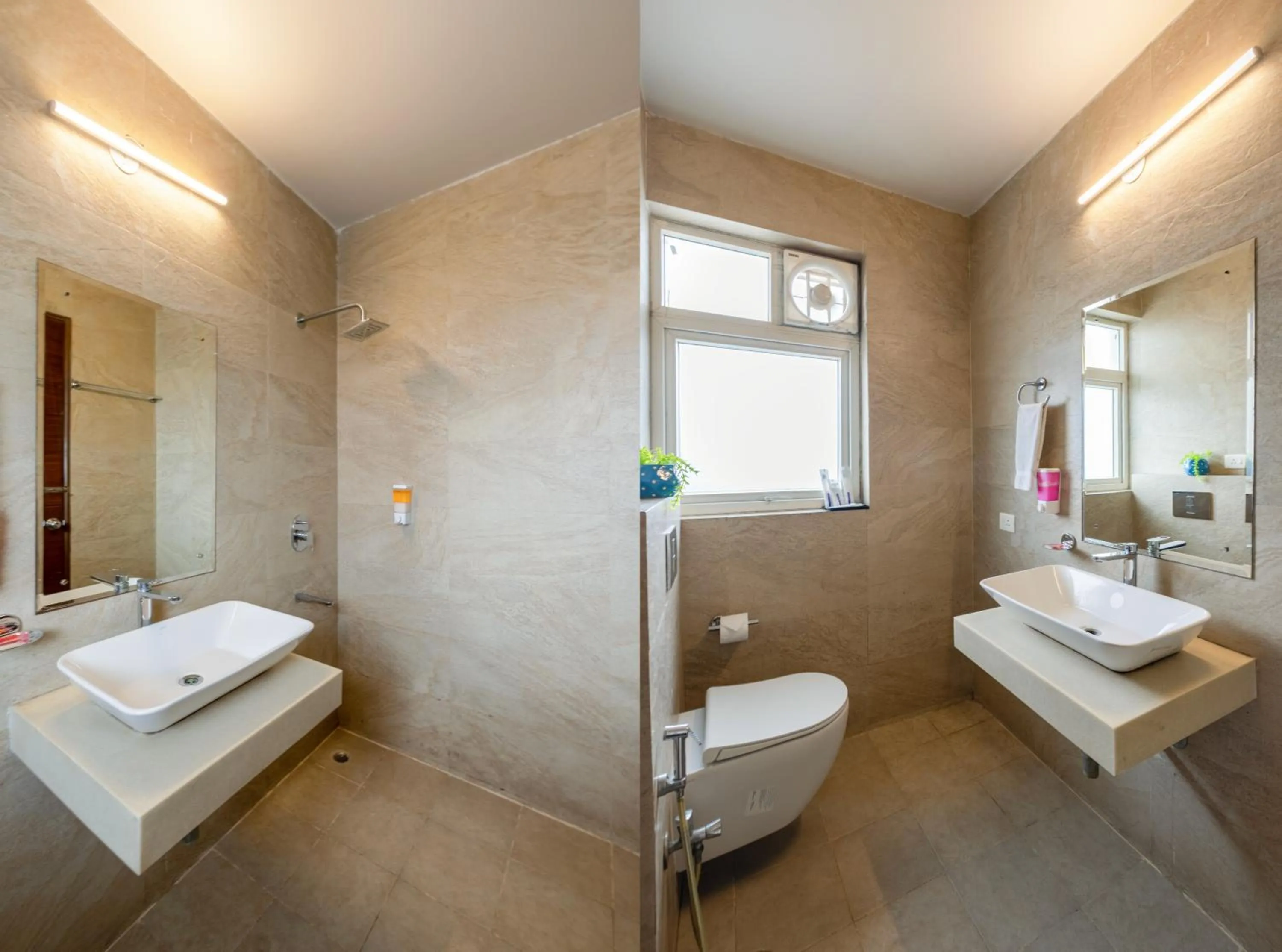 Bathroom in Aadat Hotel Subhash Chowk Gurgaon