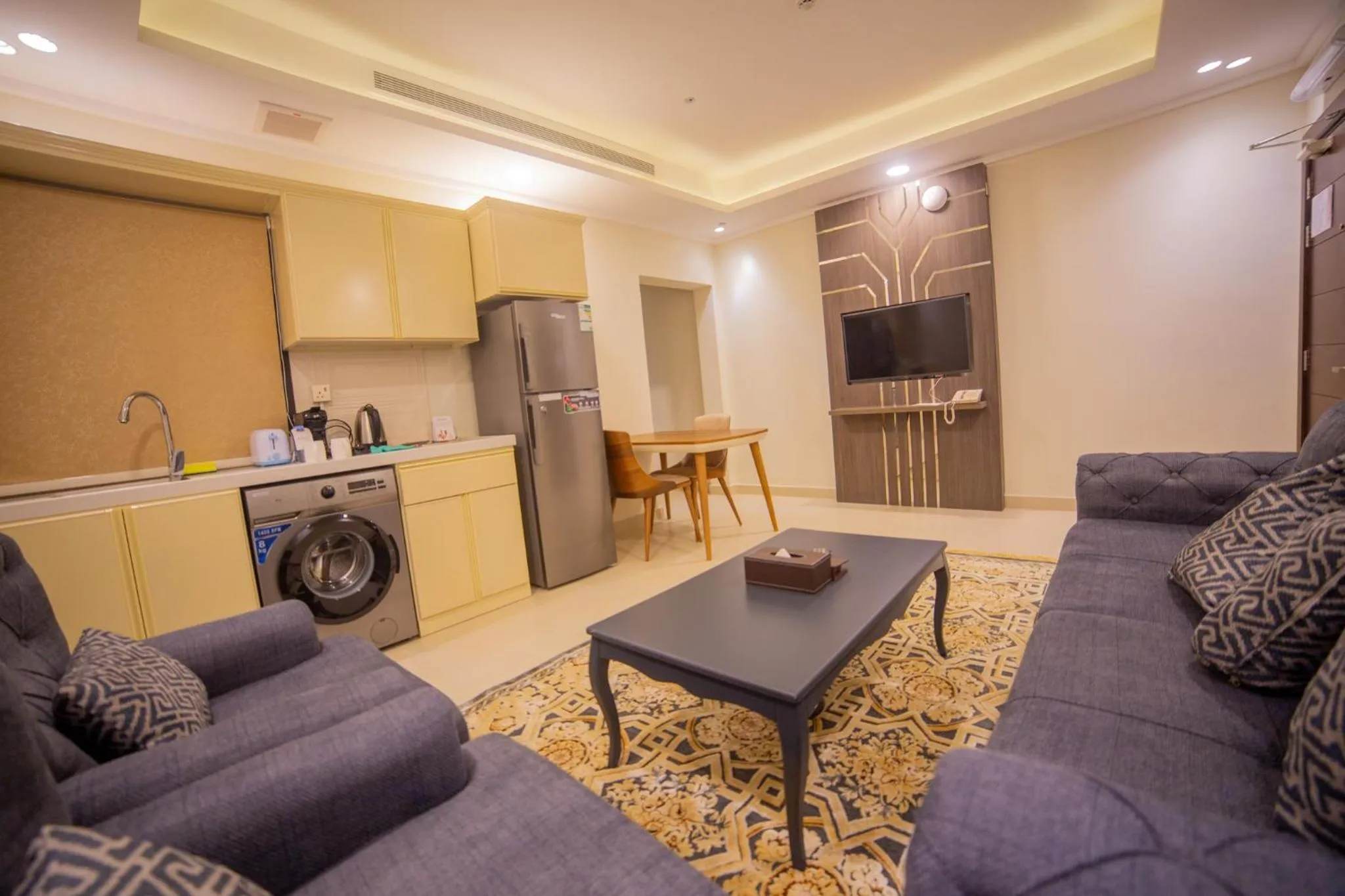 Kitchen or kitchenette in Guest House Hotel Apartments