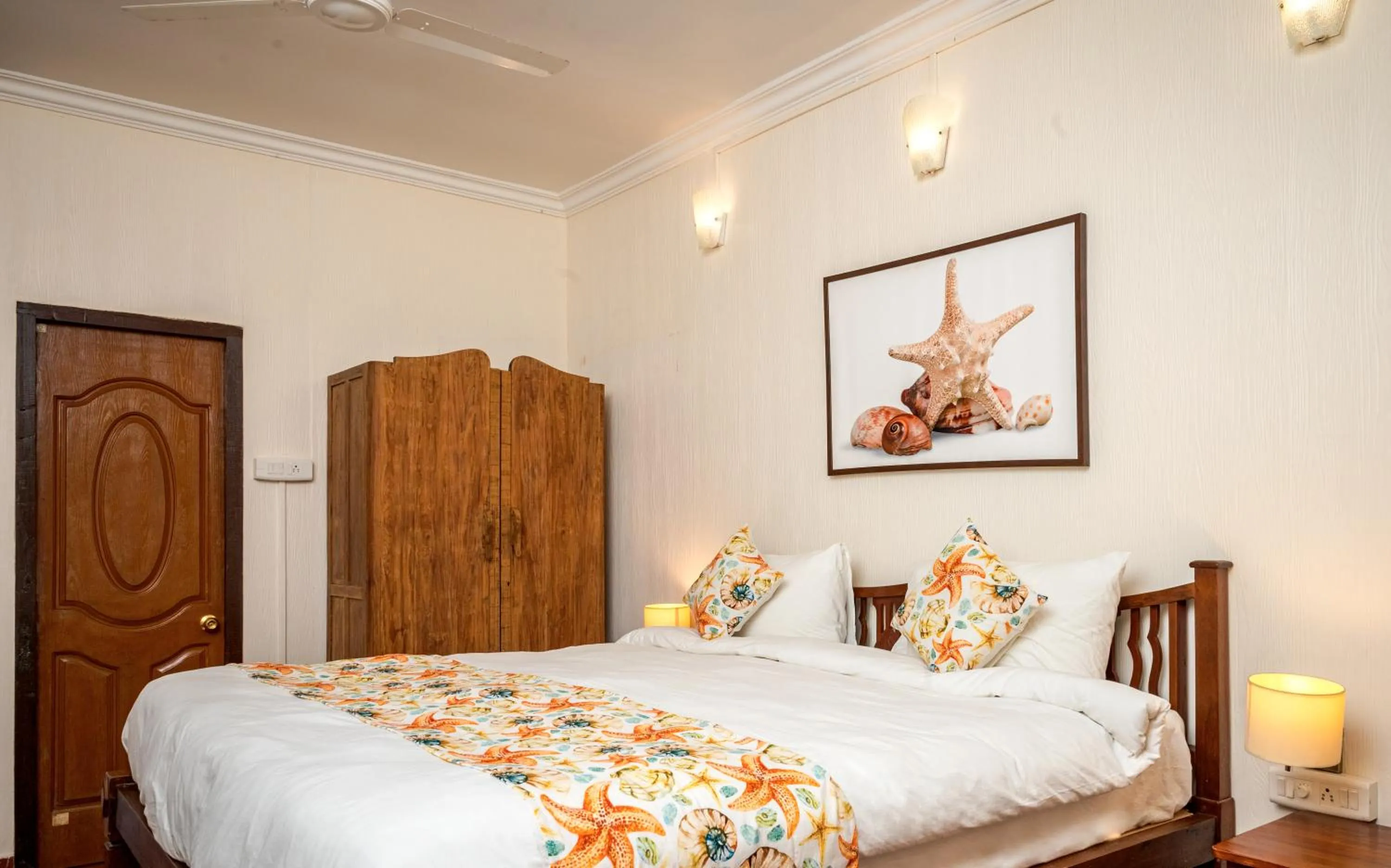 Bed in Neemrana's Three Waters