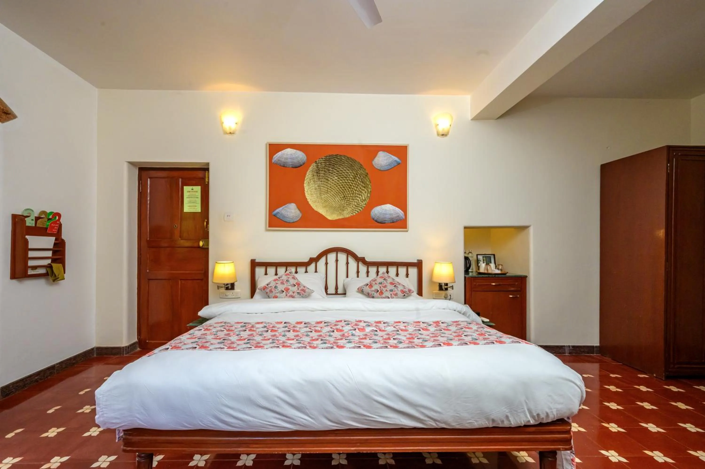 Bed in Neemrana's Three Waters