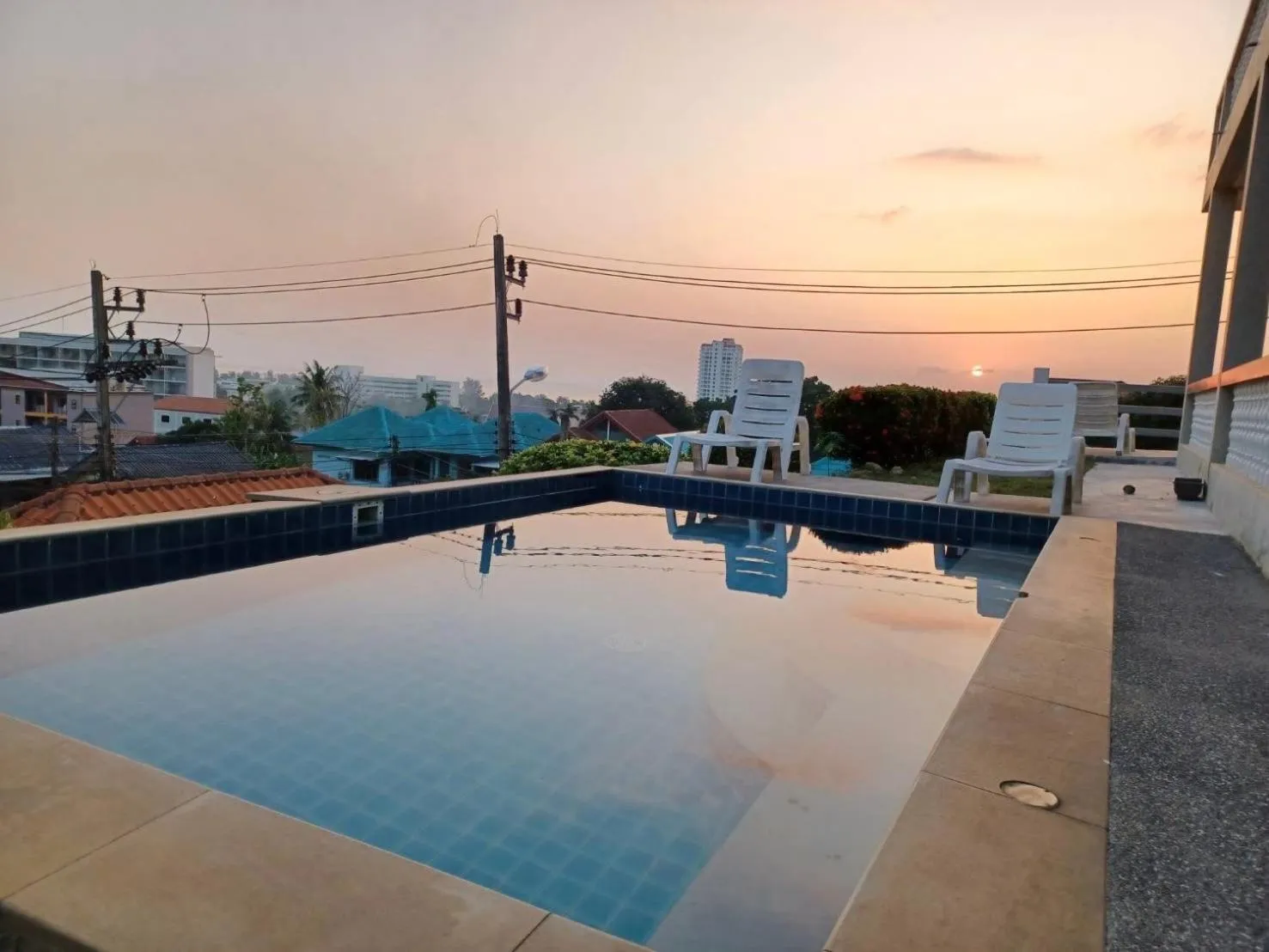 Pool view in Scan House Apartment