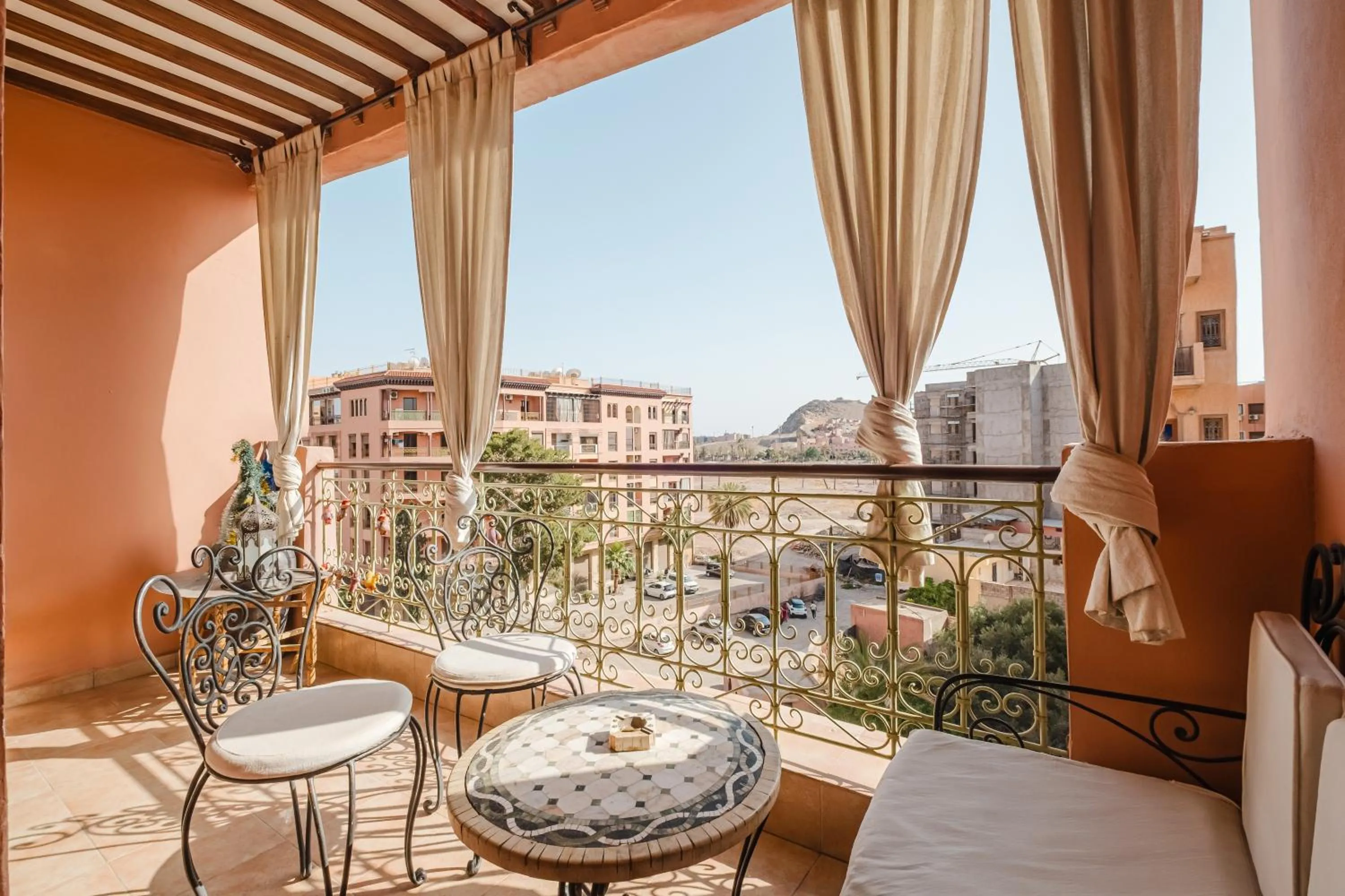 Balcony/Terrace in Amoud Apartments - Stylish Comfort at Residence Dyar Al Kheir