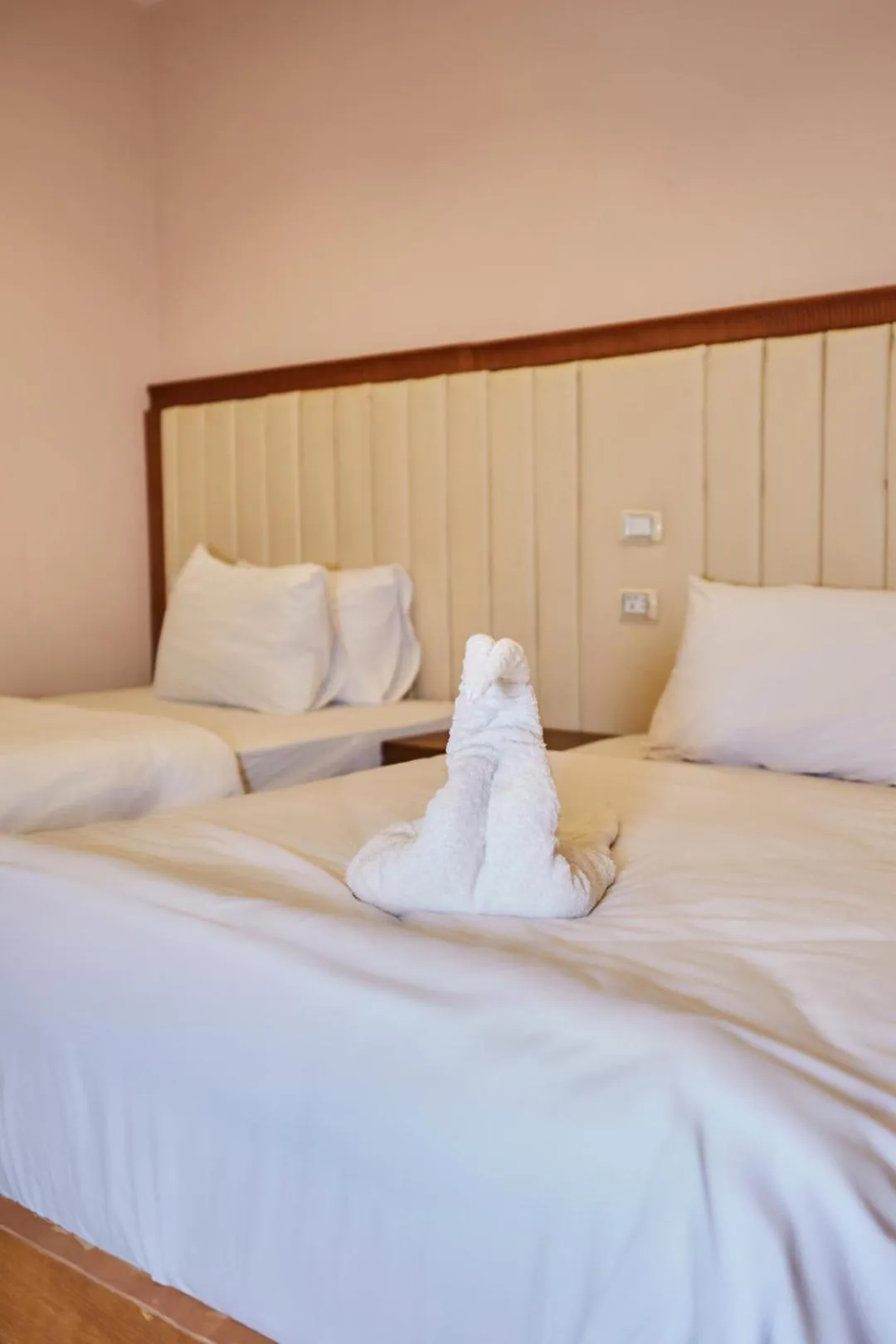 Bed in Grand Pyramid View Hotel