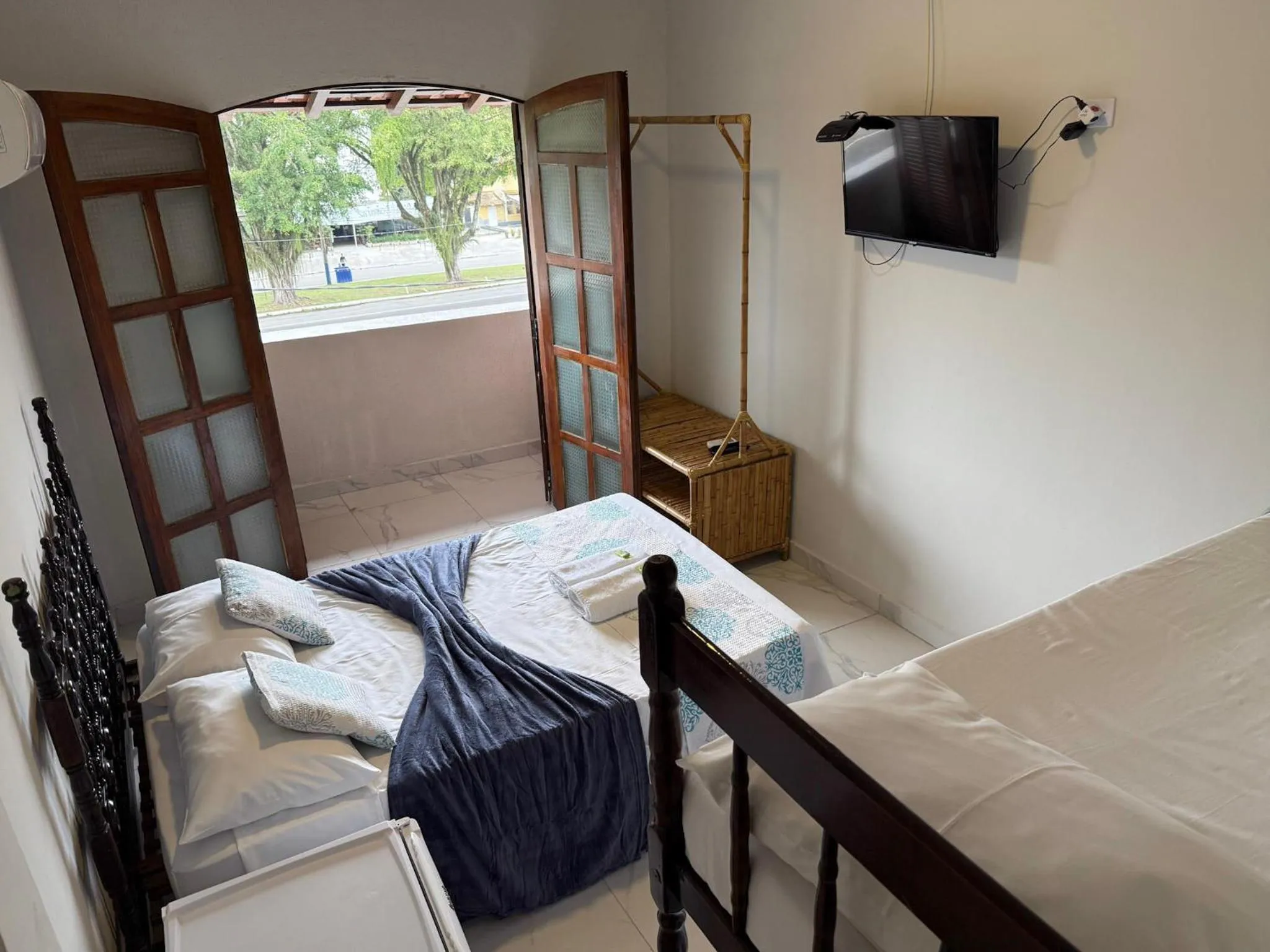 Bed in Pousada Lisamar