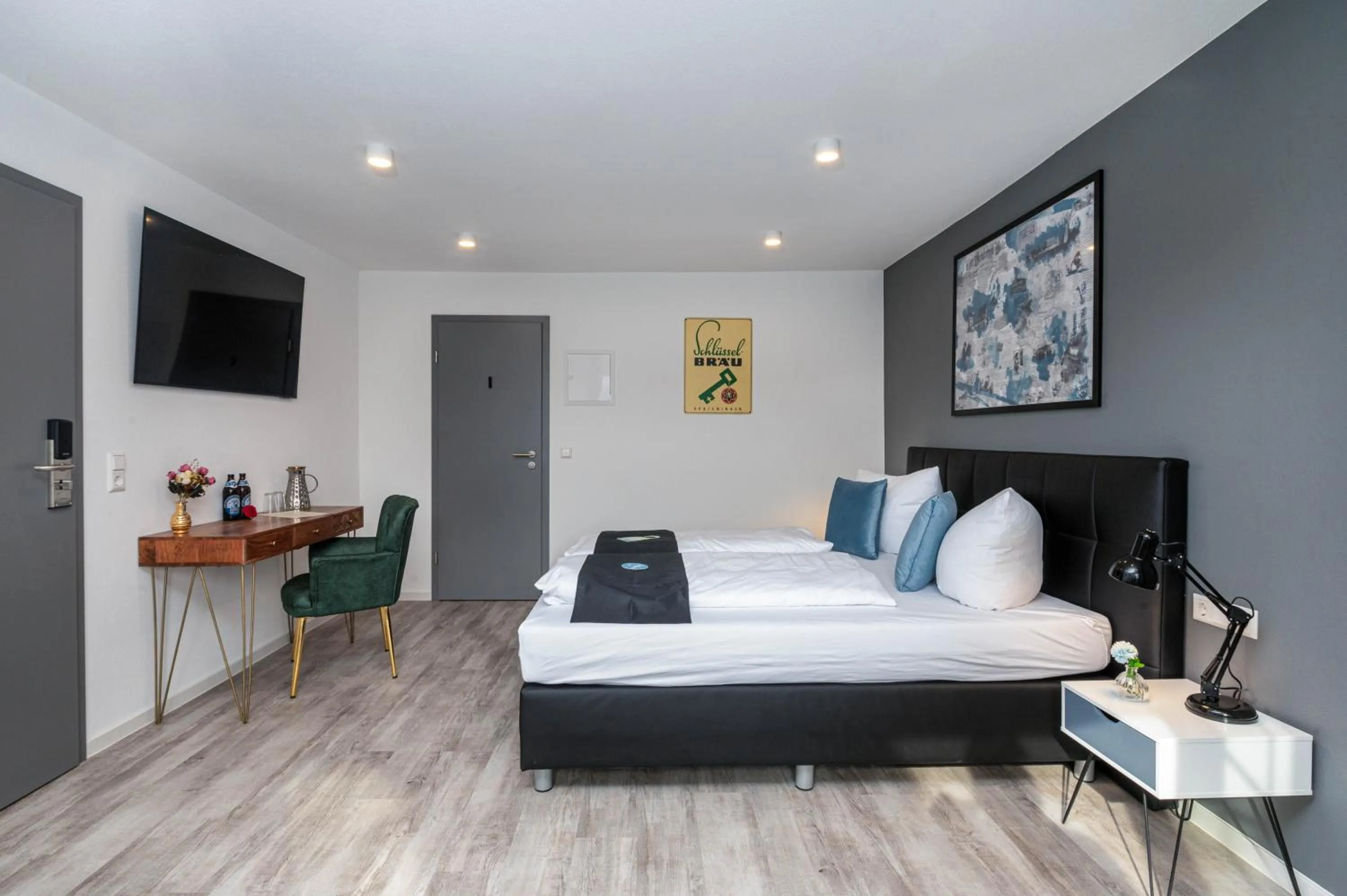 Bed in Hotel Das Q Spaichingen