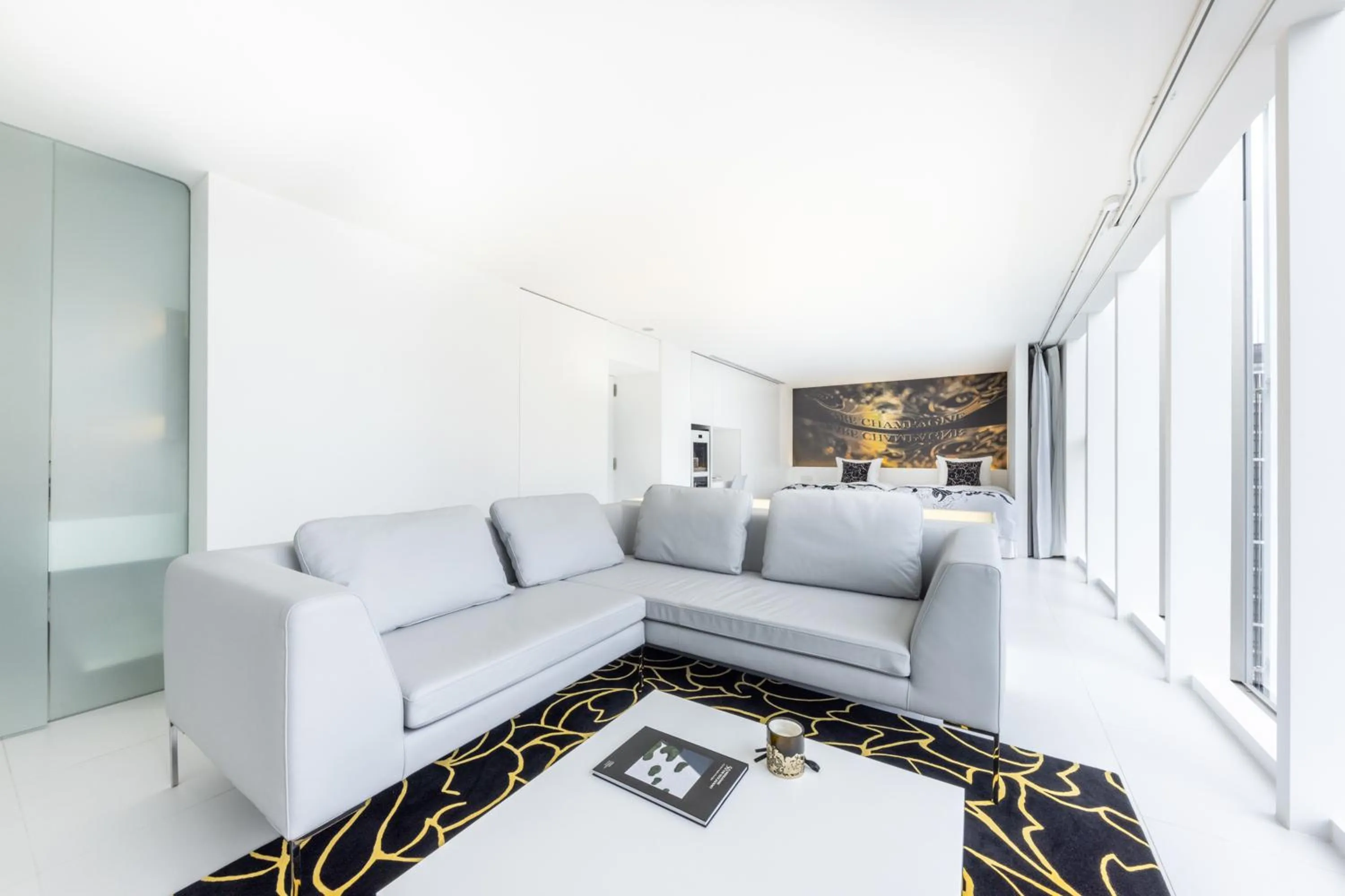 Living room in CUVEE J2 HOTEL OSAKA by Onko Chishin