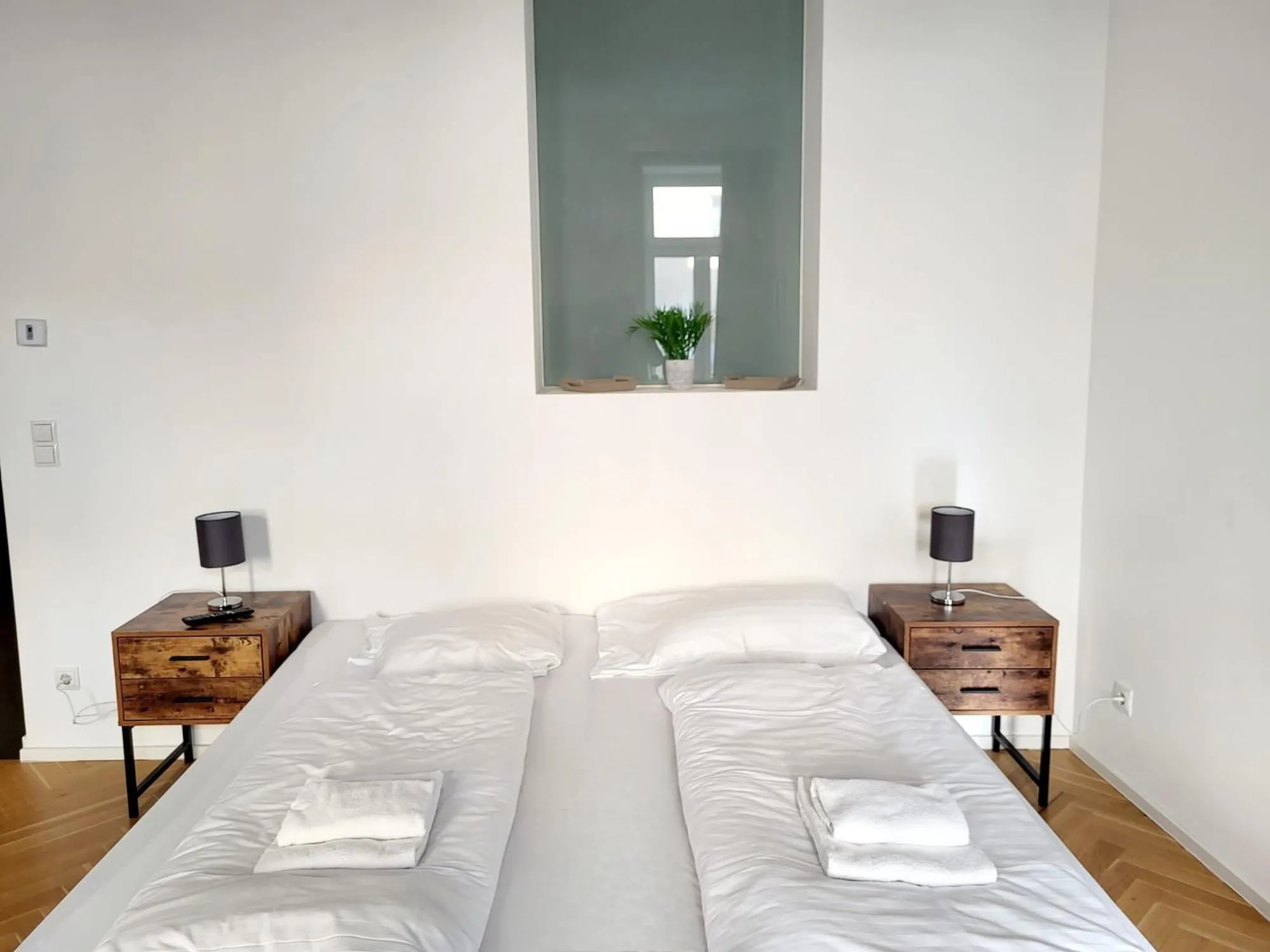 Bed in Neulerchenfelder Apartment Vienna