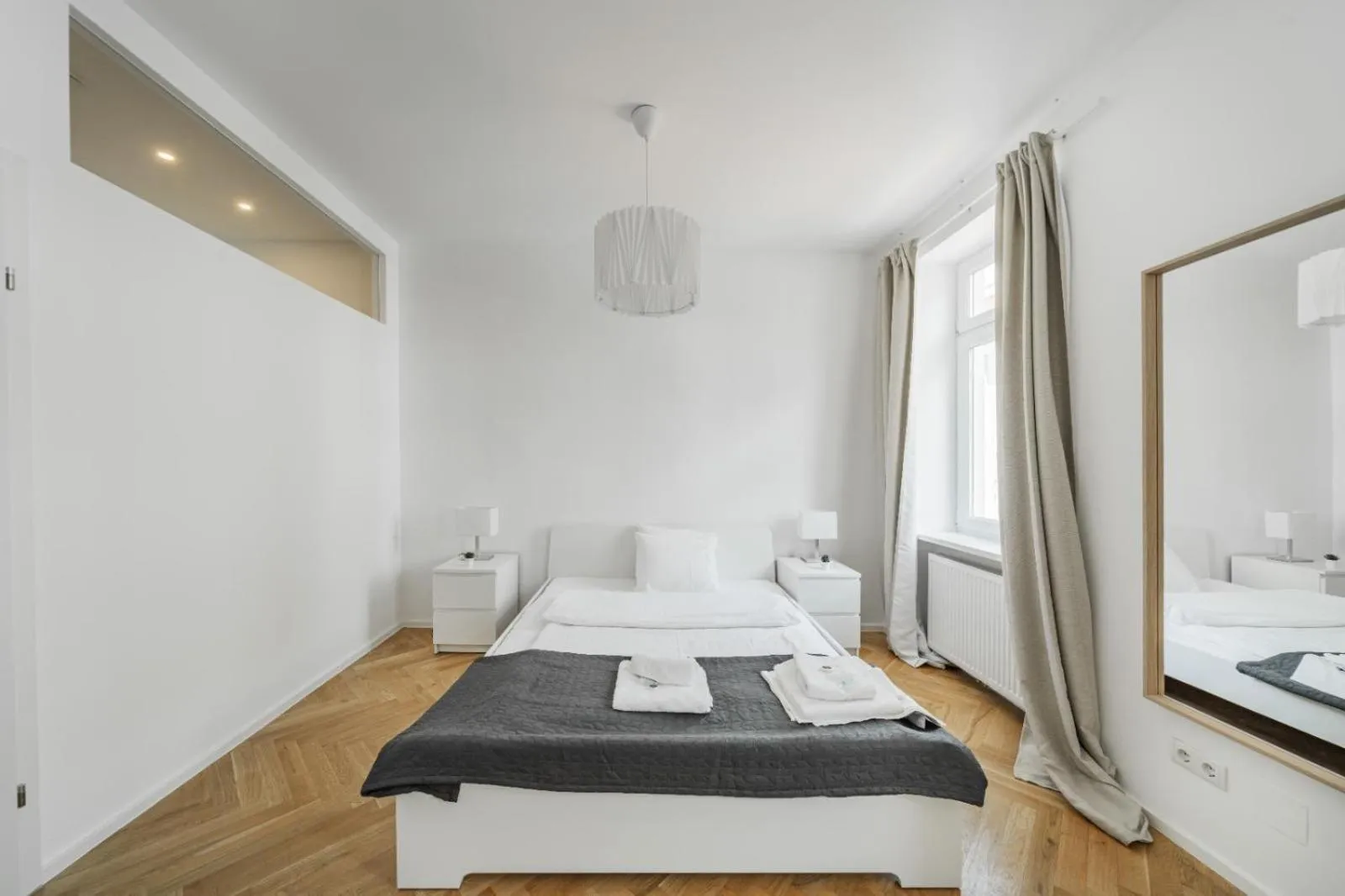 Bed in Neulerchenfelder Apartment Vienna