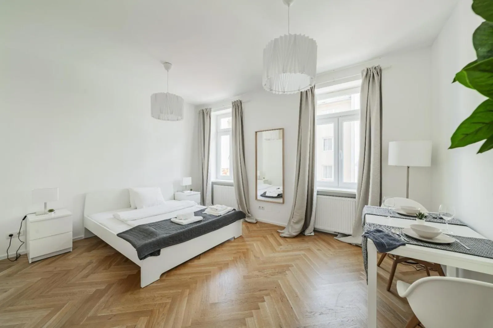 Bed in Neulerchenfelder Apartment Vienna