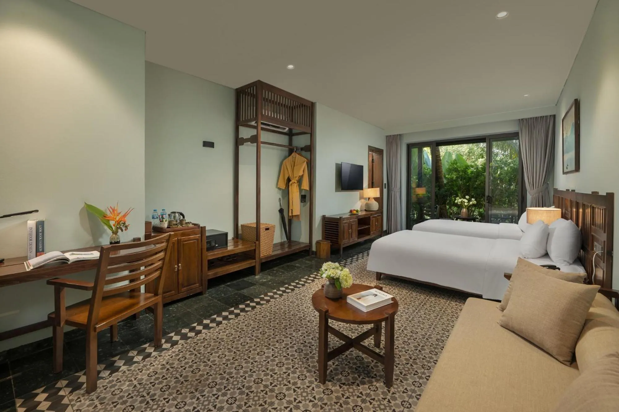 Bed in Coco Island Resort Ninh Binh
