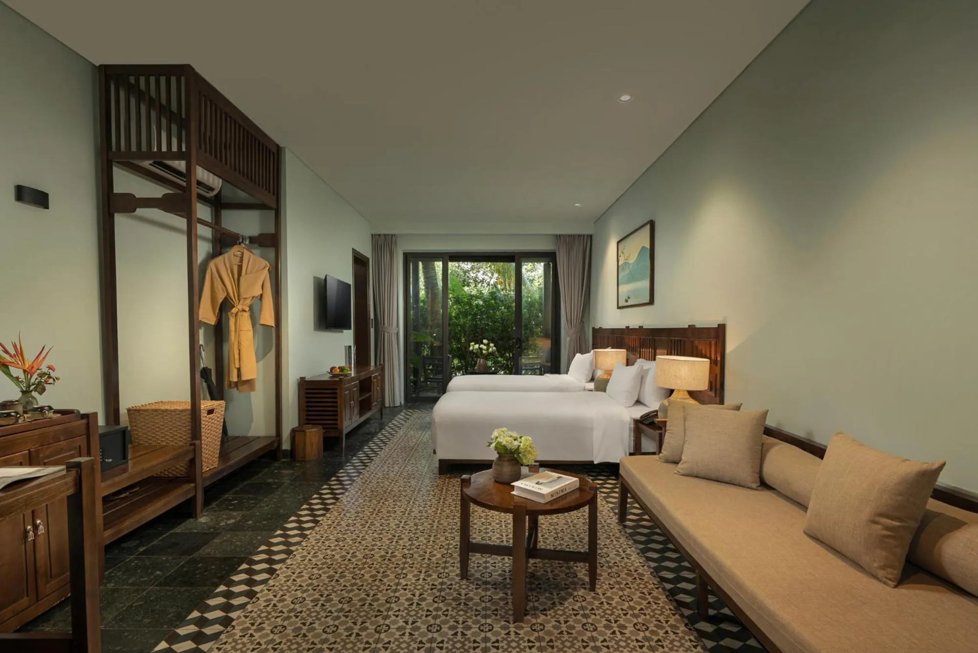 Bed in Coco Island Resort Ninh Binh