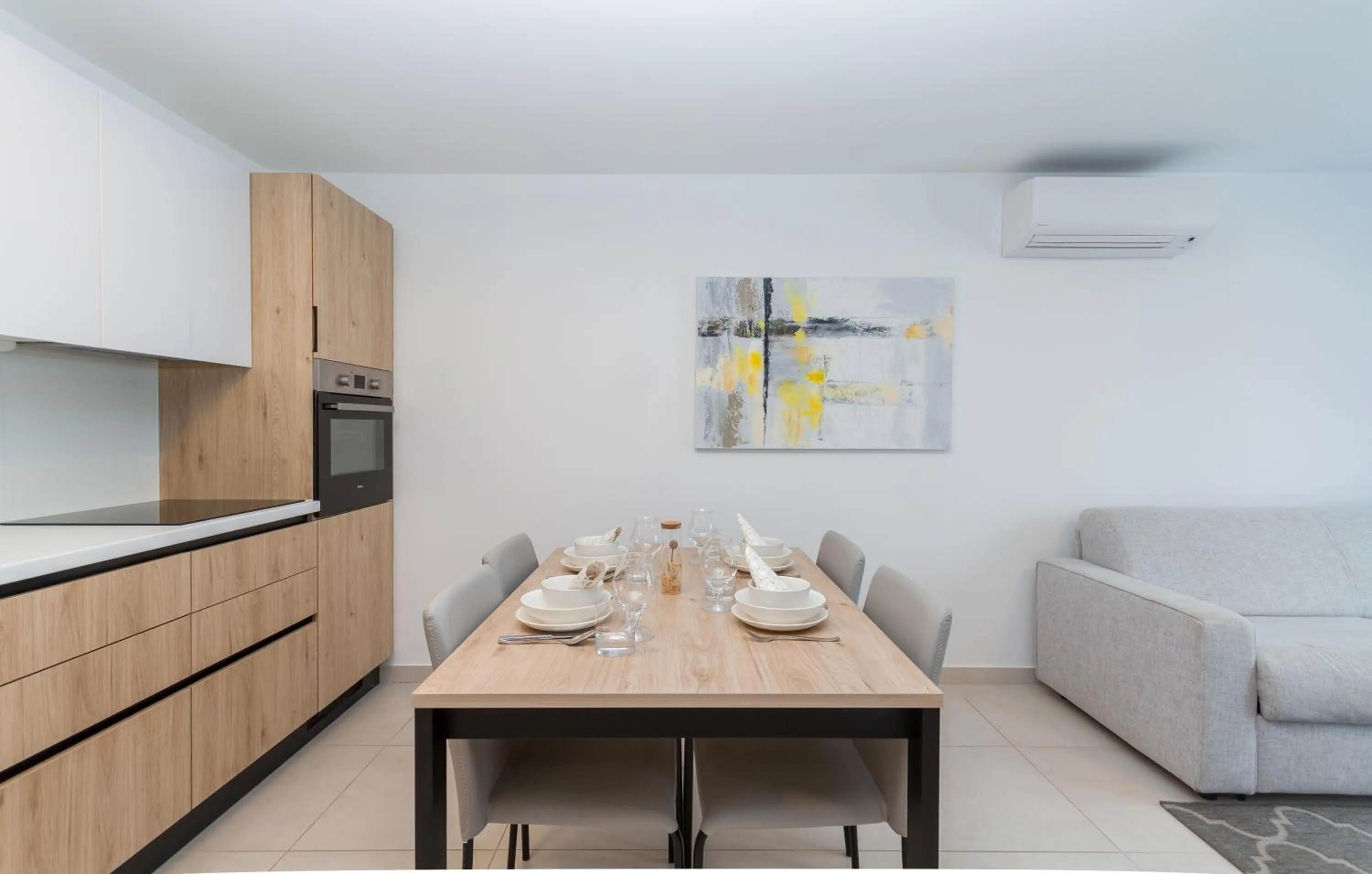 Kitchen or kitchenette in Garden Palace Marjeta Apartment with free Parking