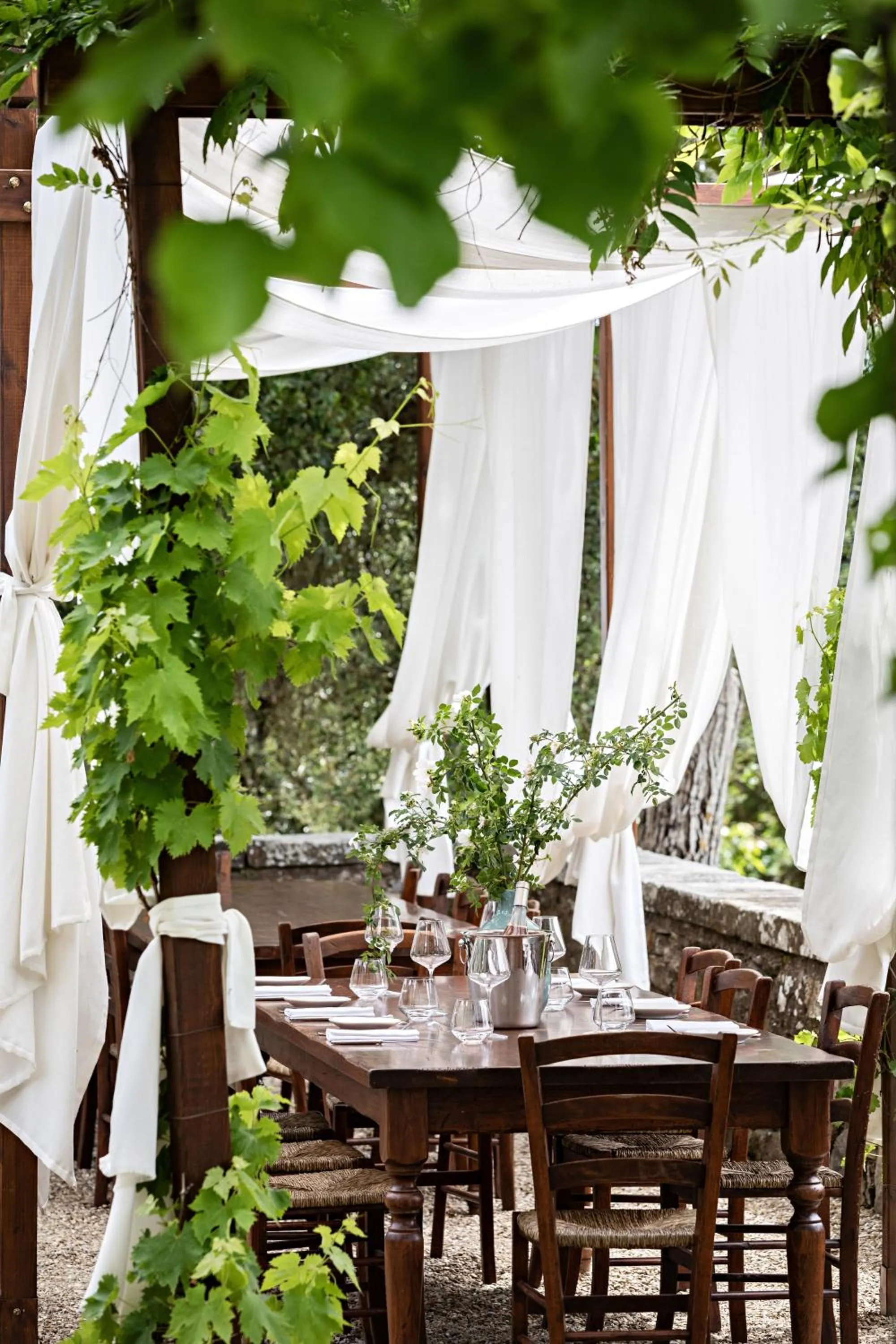 Garden in Pieve Aldina Relais & Châteaux