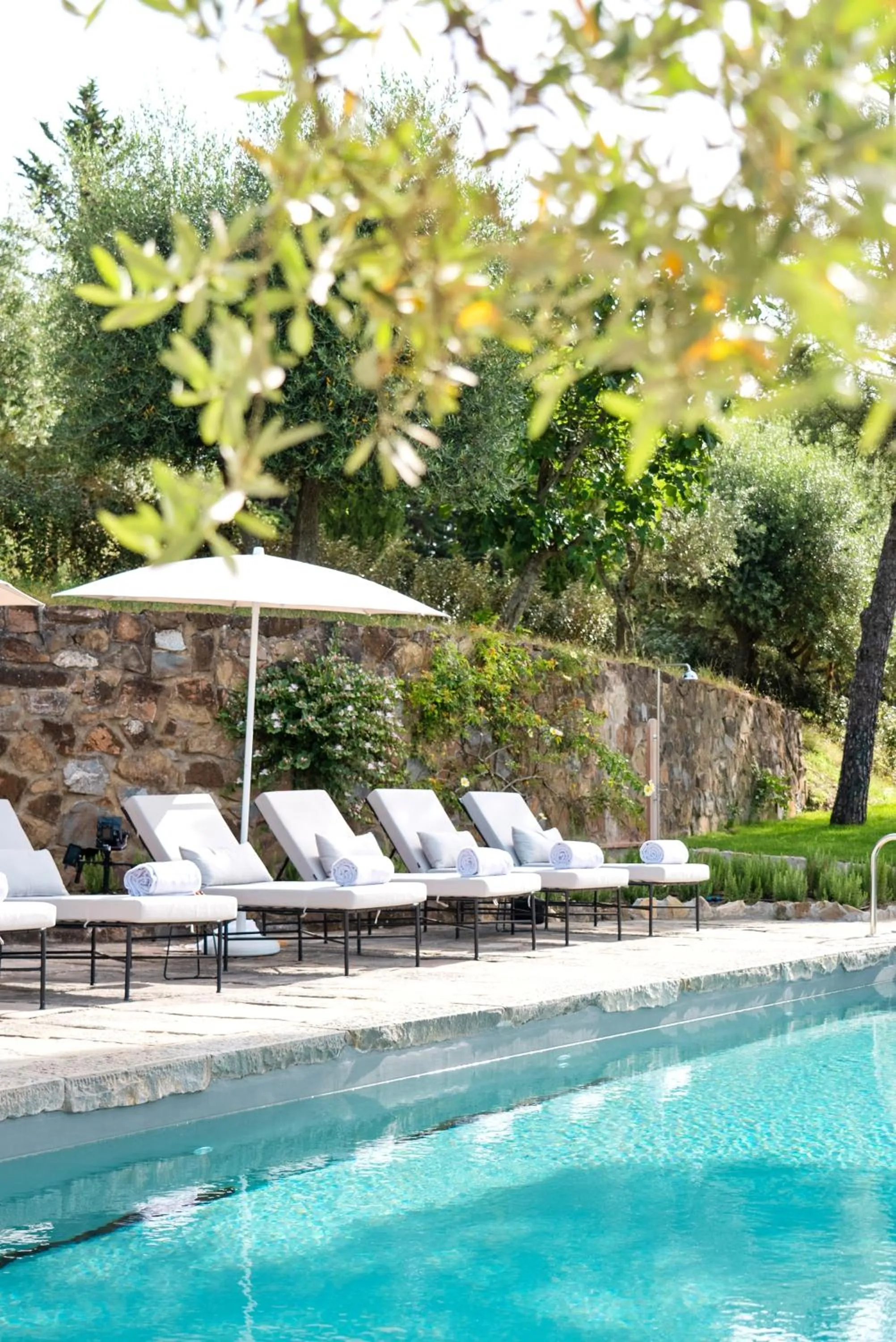 Swimming pool in Pieve Aldina Relais & Châteaux