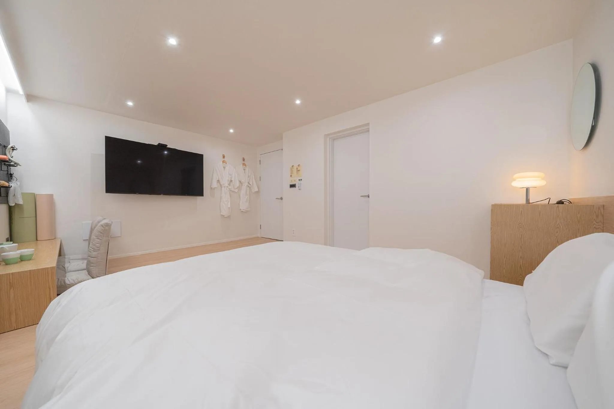 Bed in Aank Hotel Cheongju Uam 1st