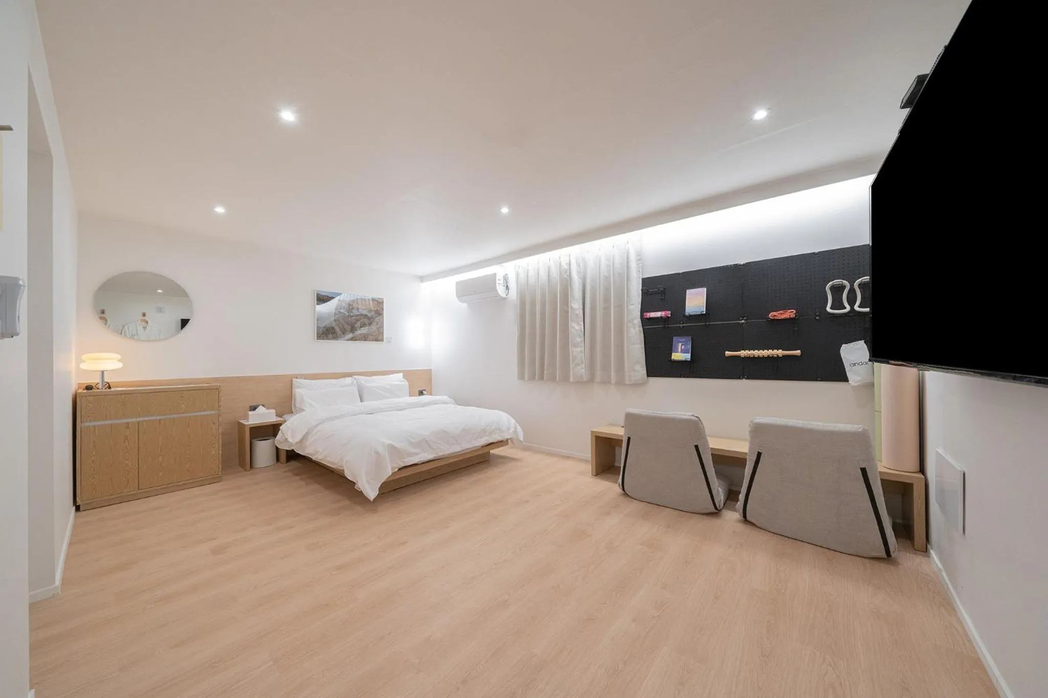 Bed in Aank Hotel Cheongju Uam 1st