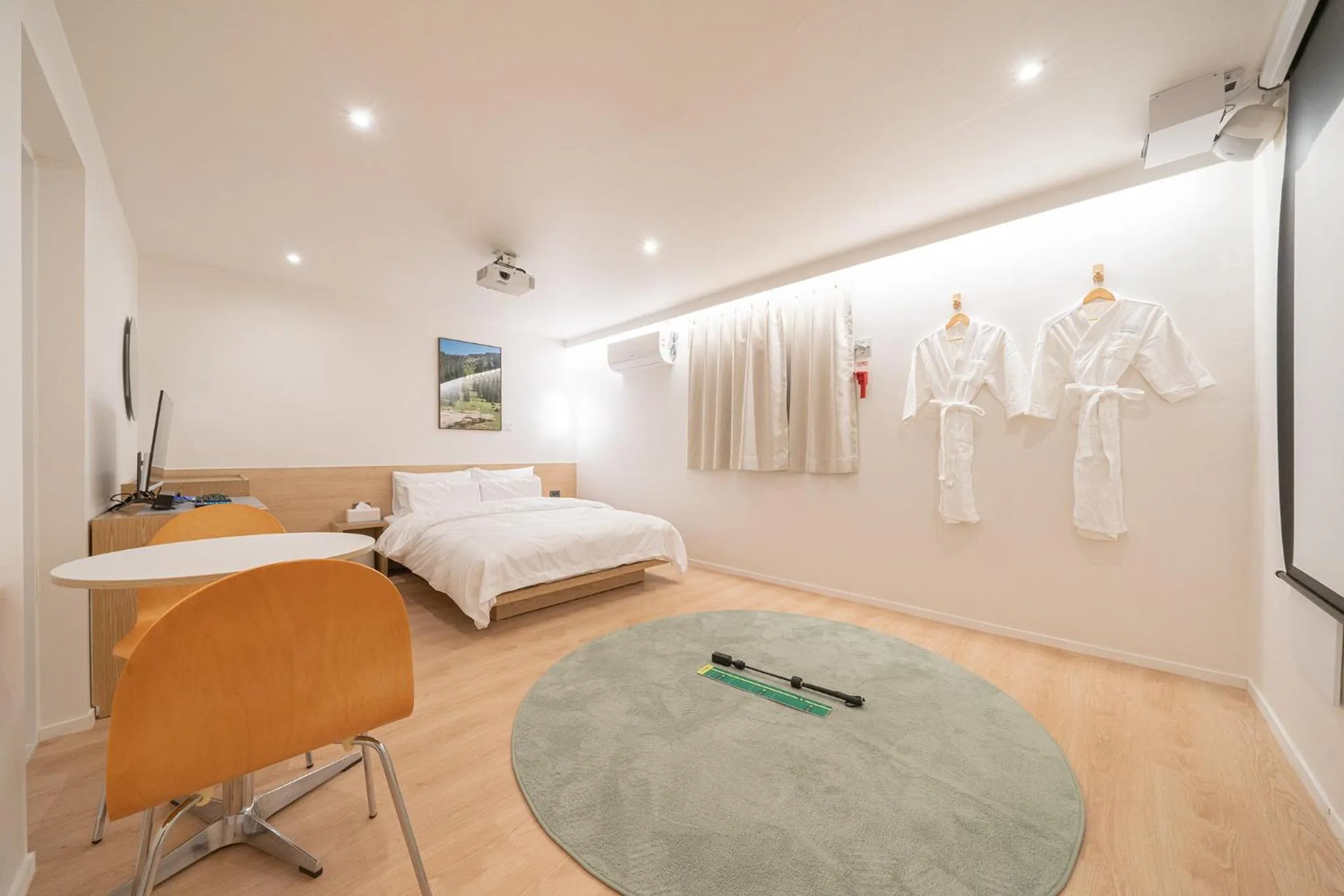 Bed in Aank Hotel Cheongju Uam 1st