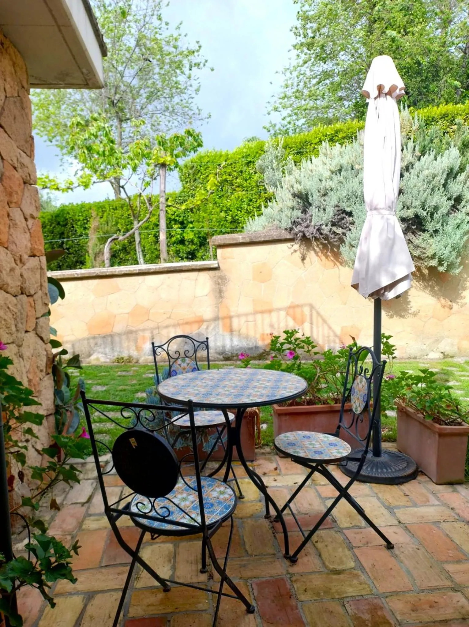 Patio in La Valle dei Casali B&B Green Boutique