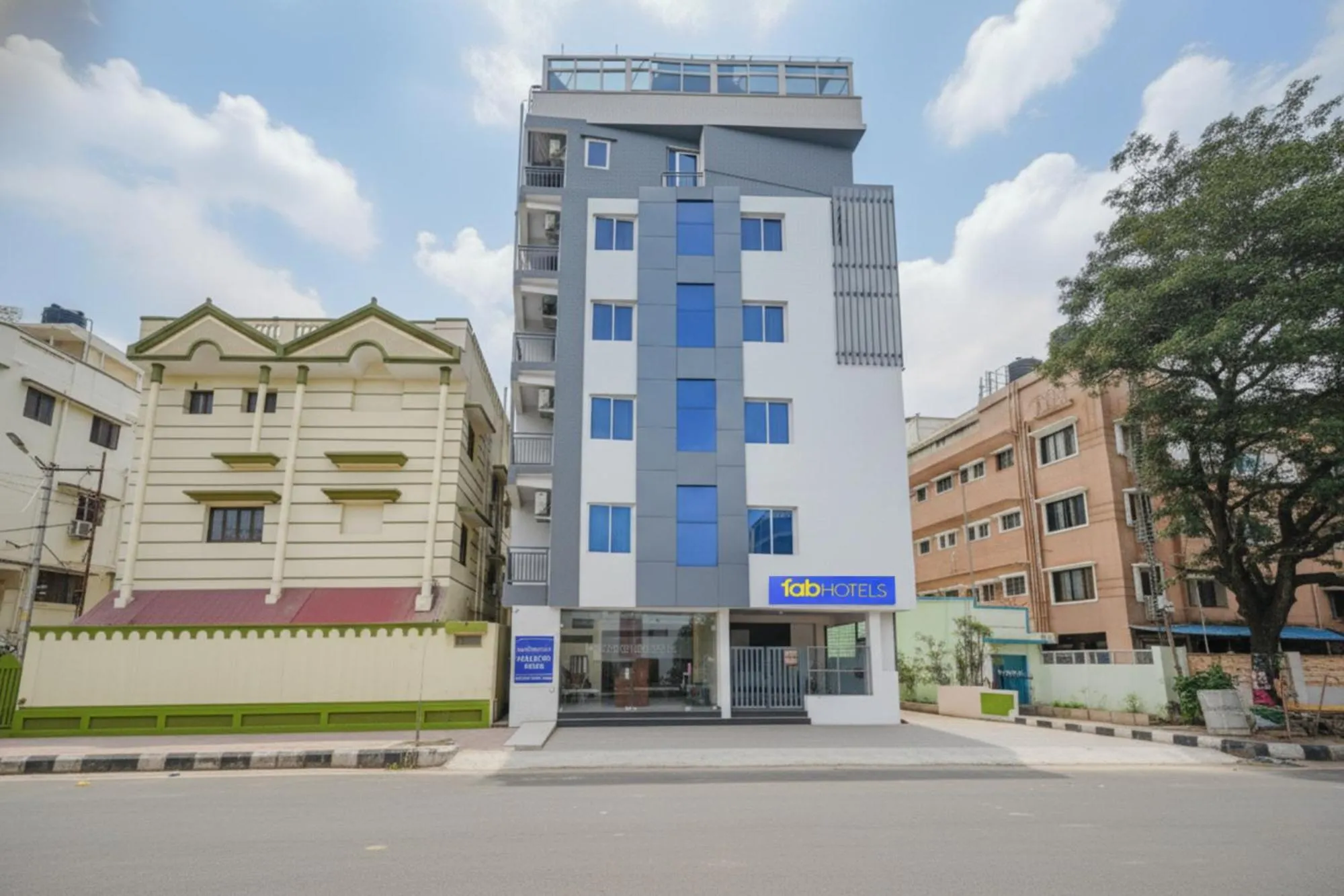 Facade/entrance in FabHotel Crystal Suites - Near Marathahalli Junction