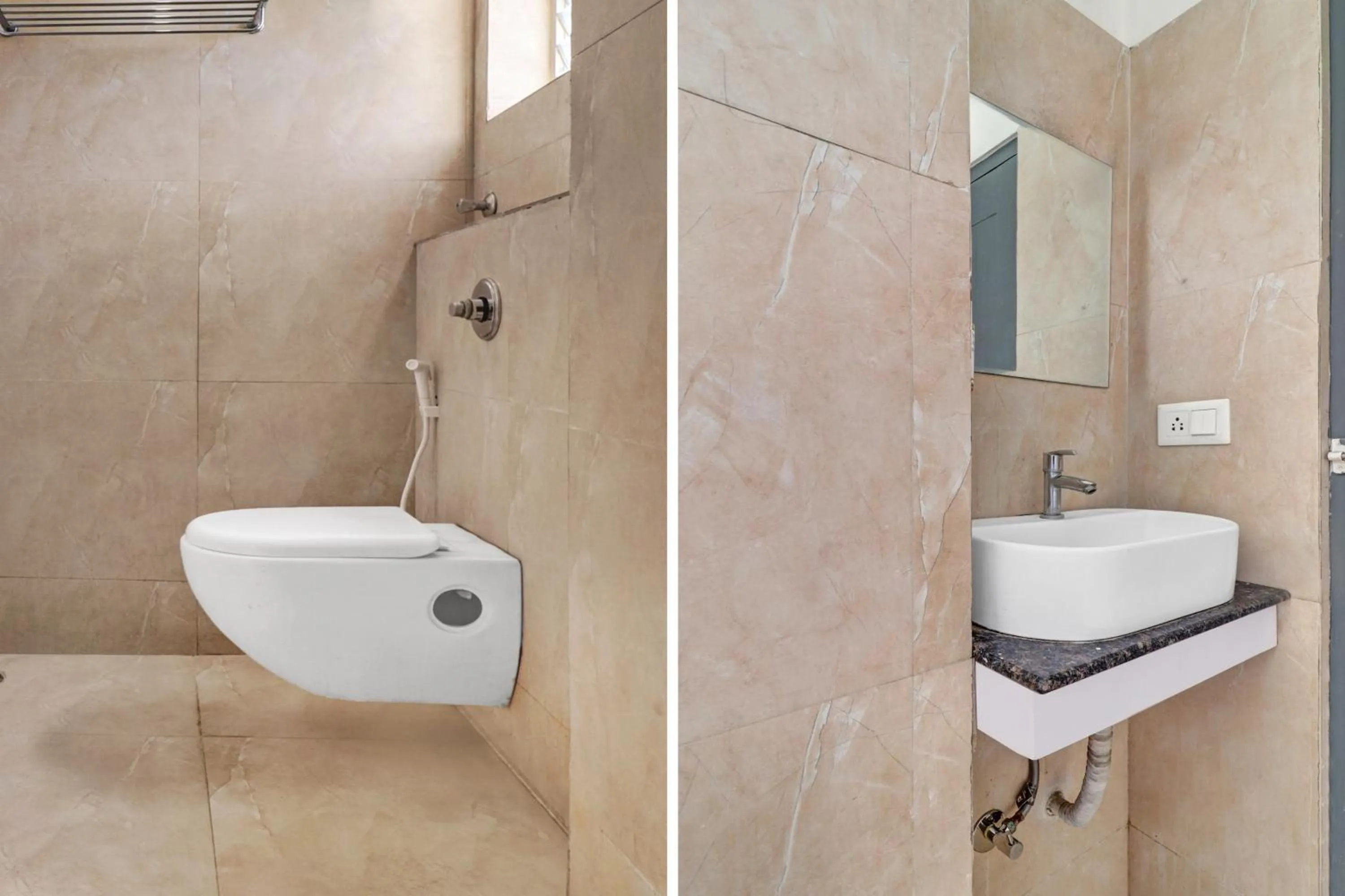 Bathroom in Super Capital O Qualia Gachibowli