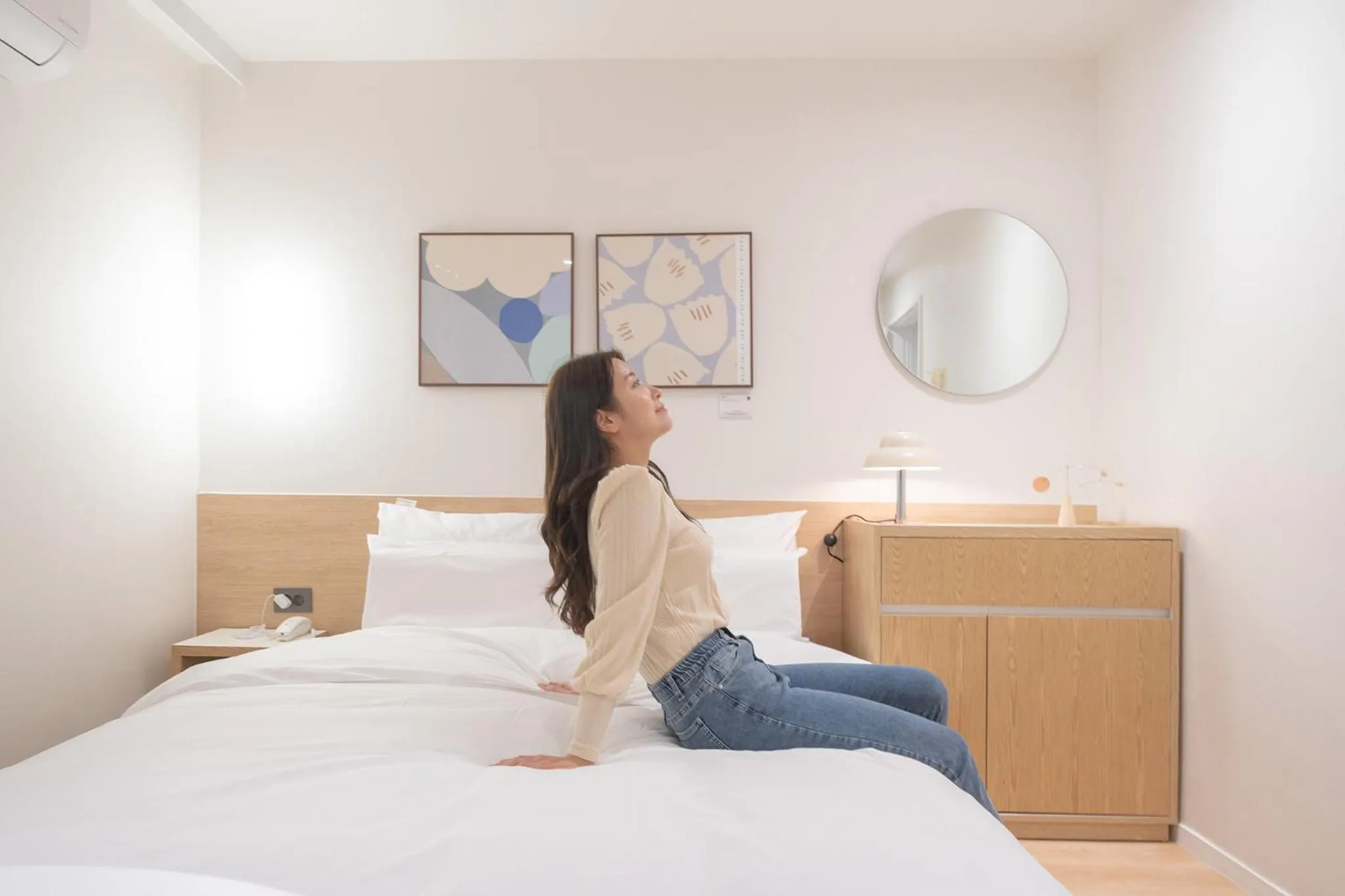 Bed in Anook Hotel Cheongju Uam 2nd