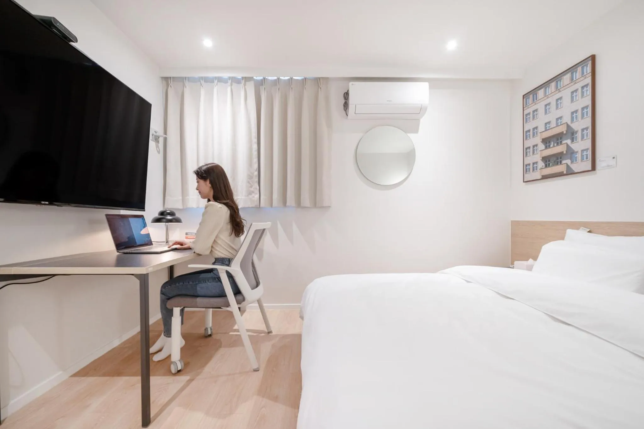 Bed in Anook Hotel Cheongju Uam 2nd