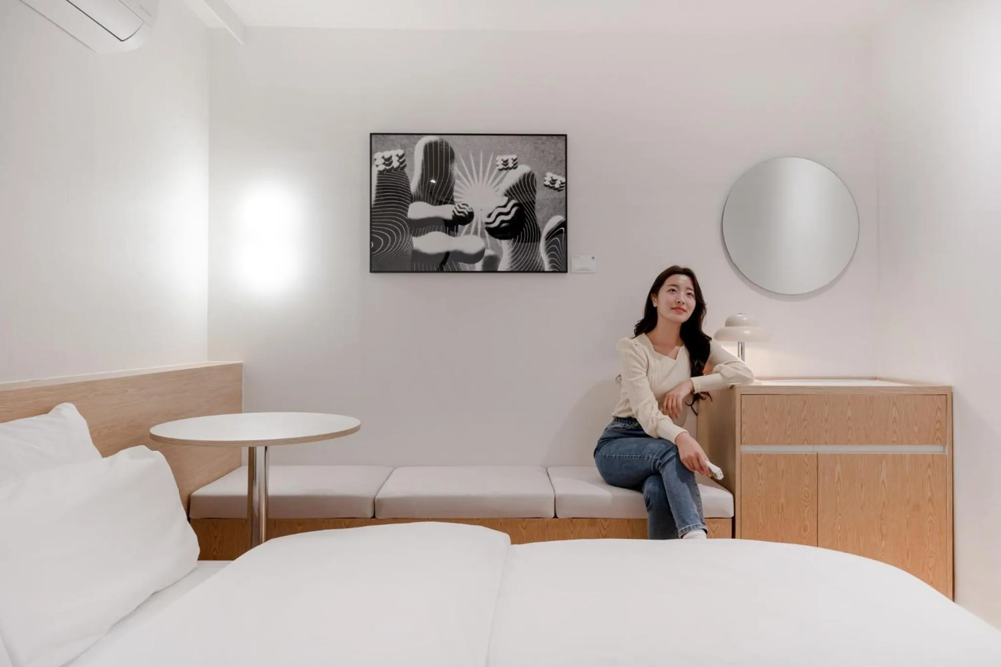 Bed in Anook Hotel Cheongju Uam 2nd