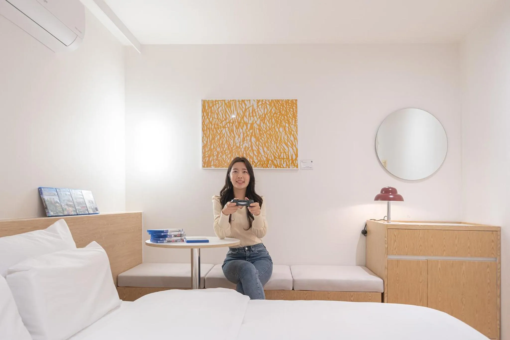 Bed in Anook Hotel Cheongju Uam 2nd