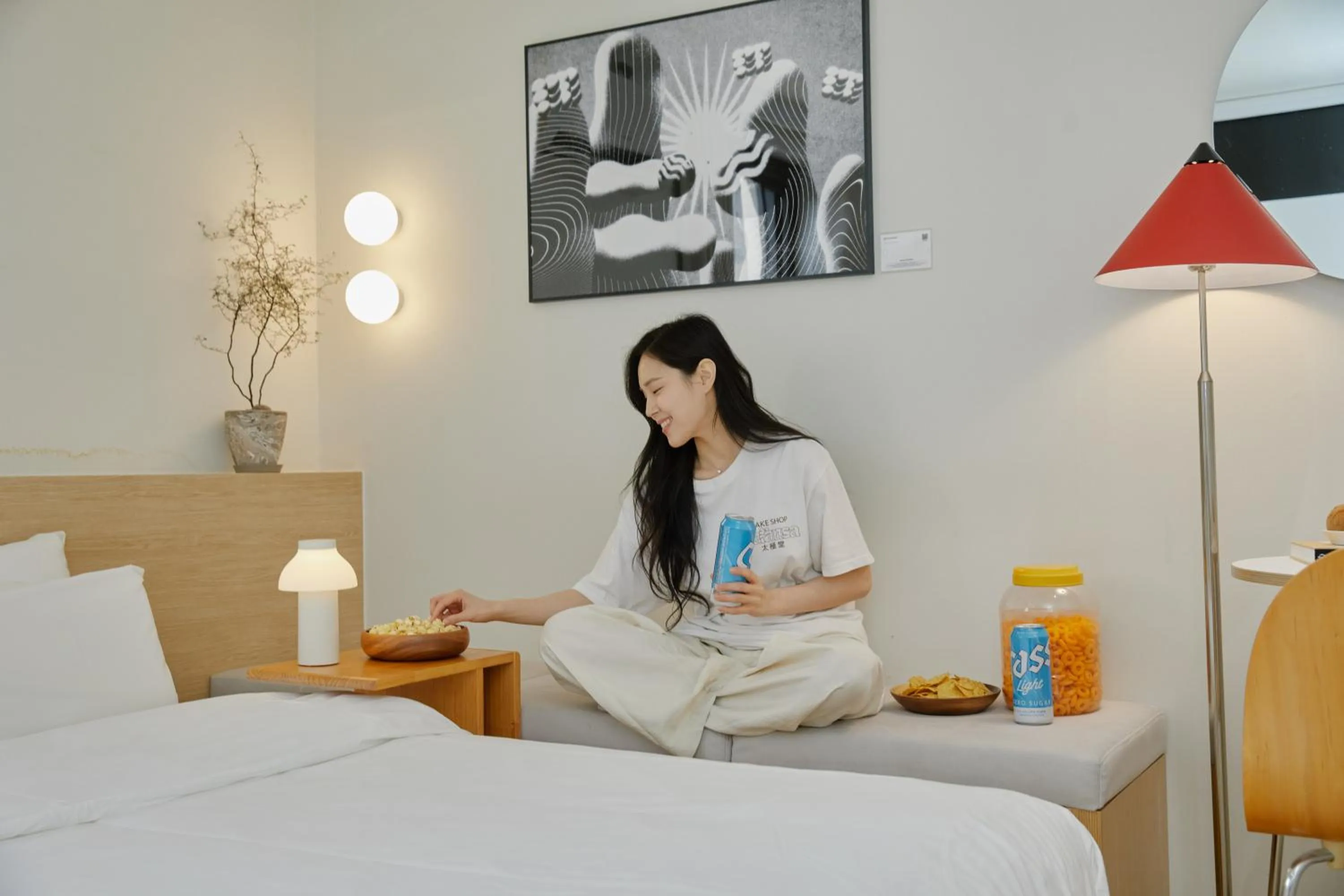 People, Bed in Anook Hotel Cheongju Uam 2nd