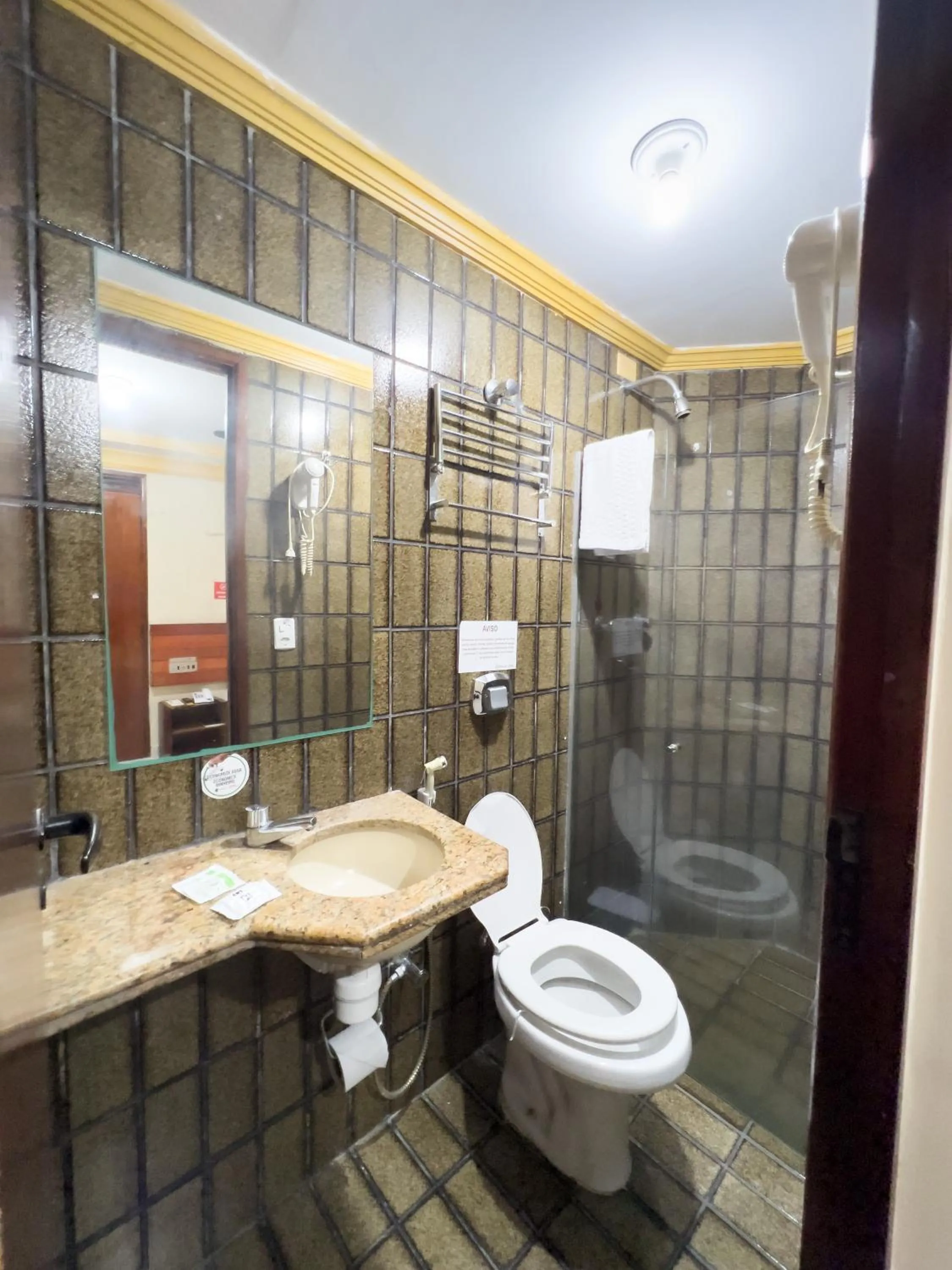 Shower in Central Hotel