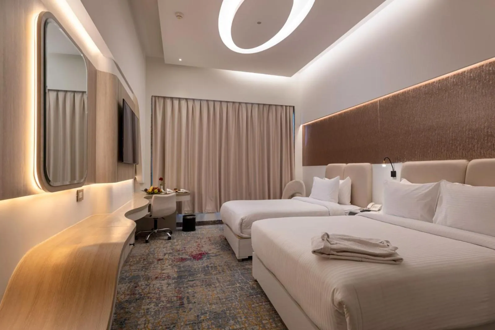 Bedroom, Bed in Crowne Plaza Alexandria Mirage by IHG