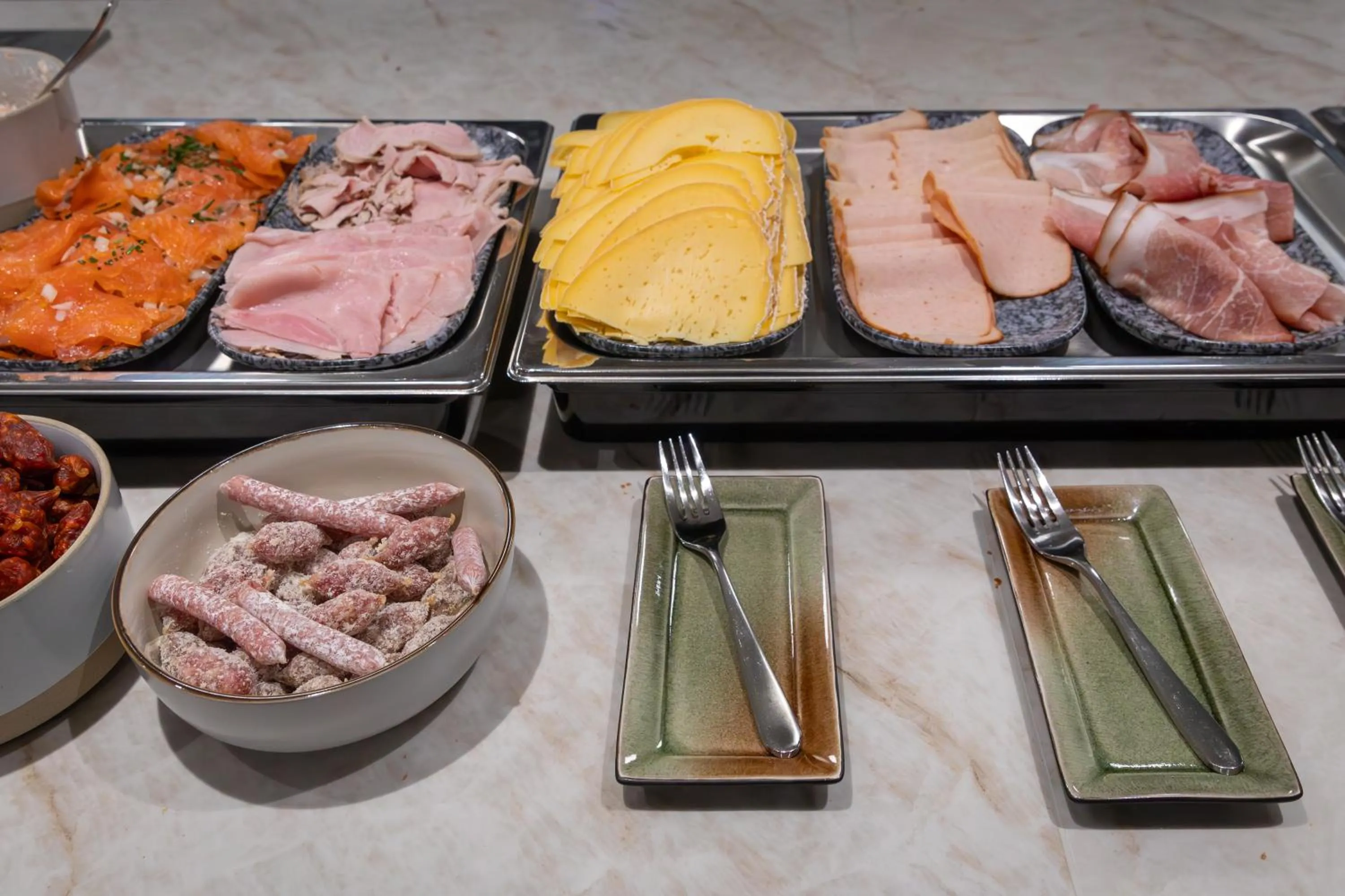 Buffet breakfast in Dune Hotel Nieuwpoort