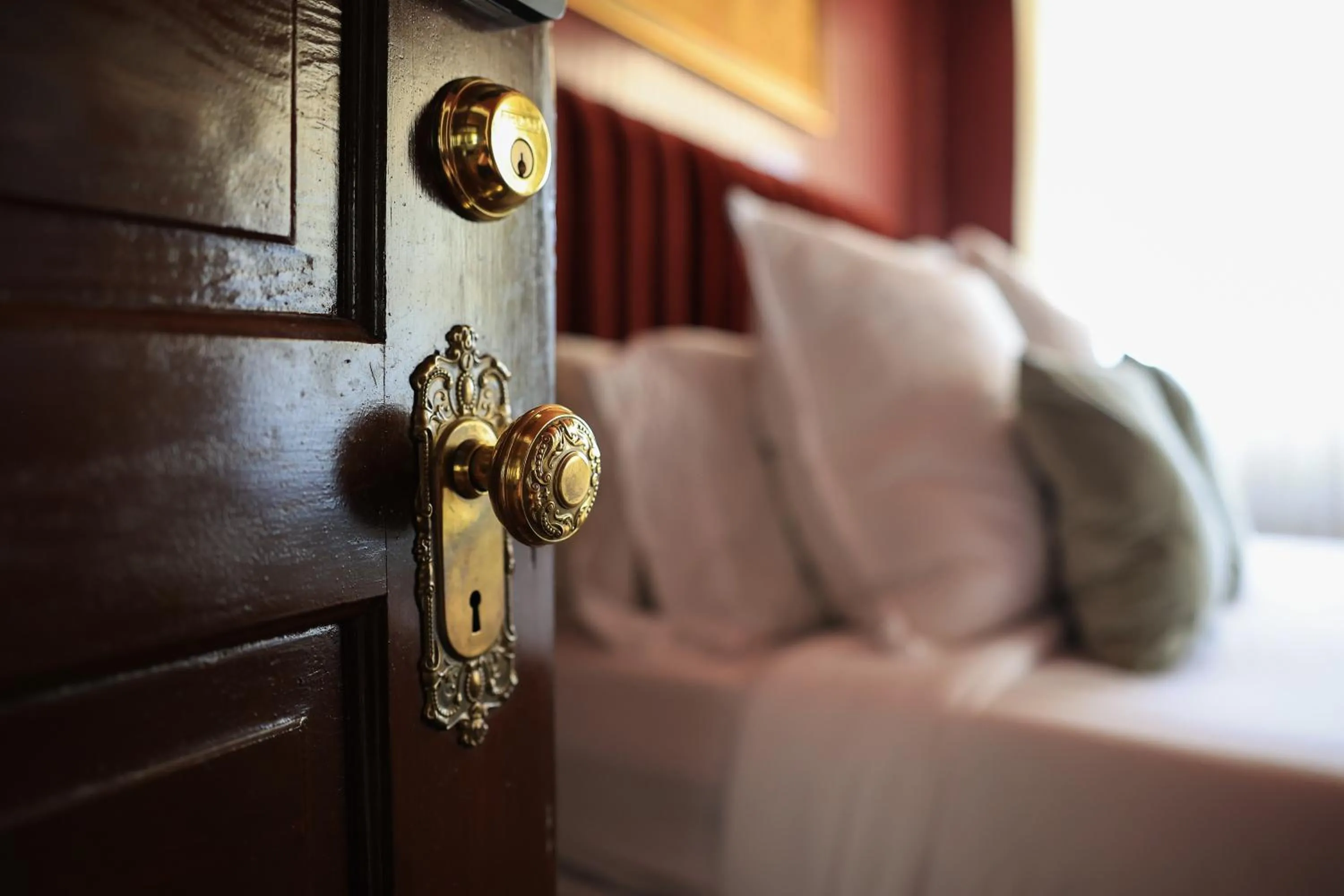 Decorative detail, Bed in Marianna Stoltz House