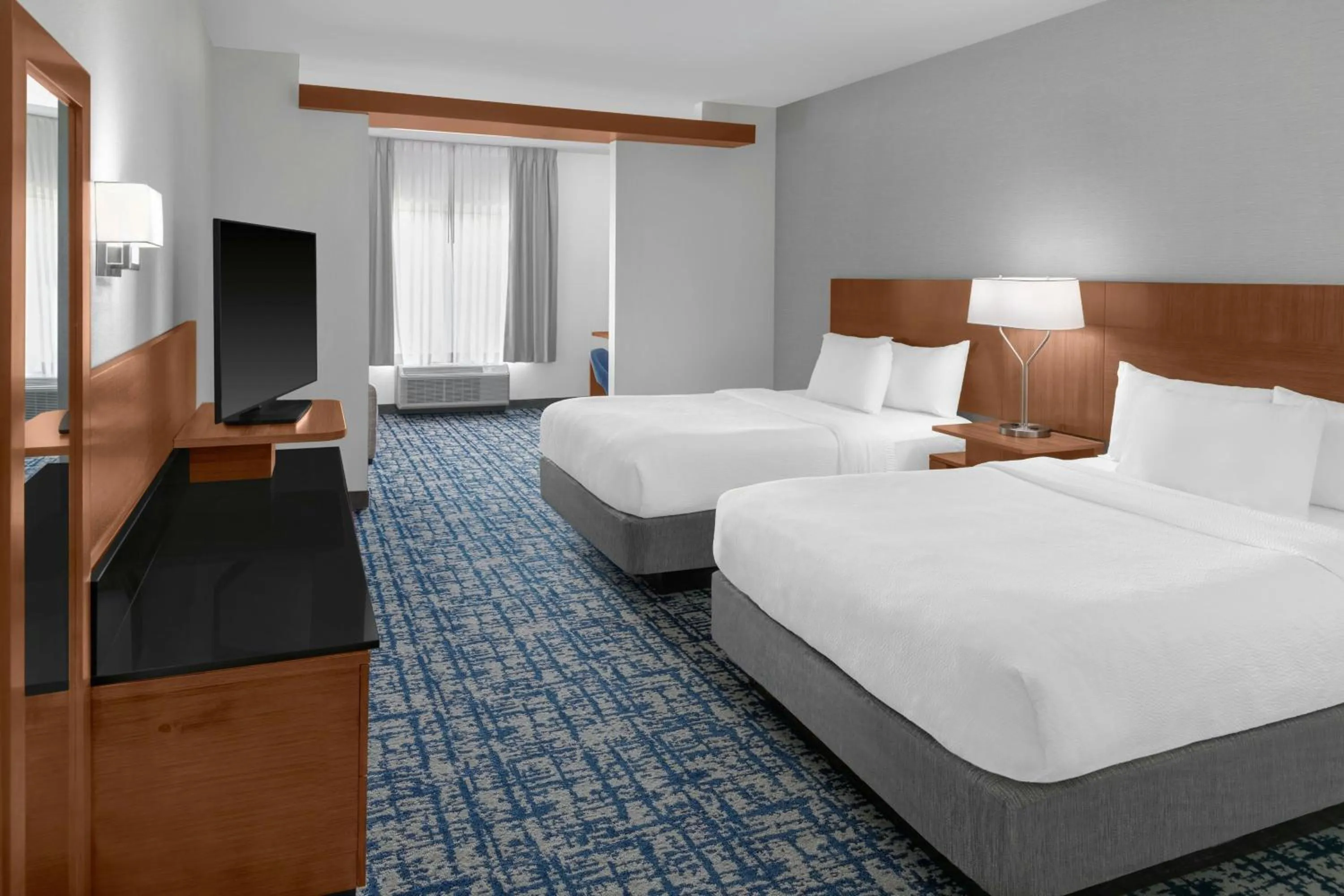Bedroom, Bed in Fairfield Inn and Suites by Marriott Calhoun