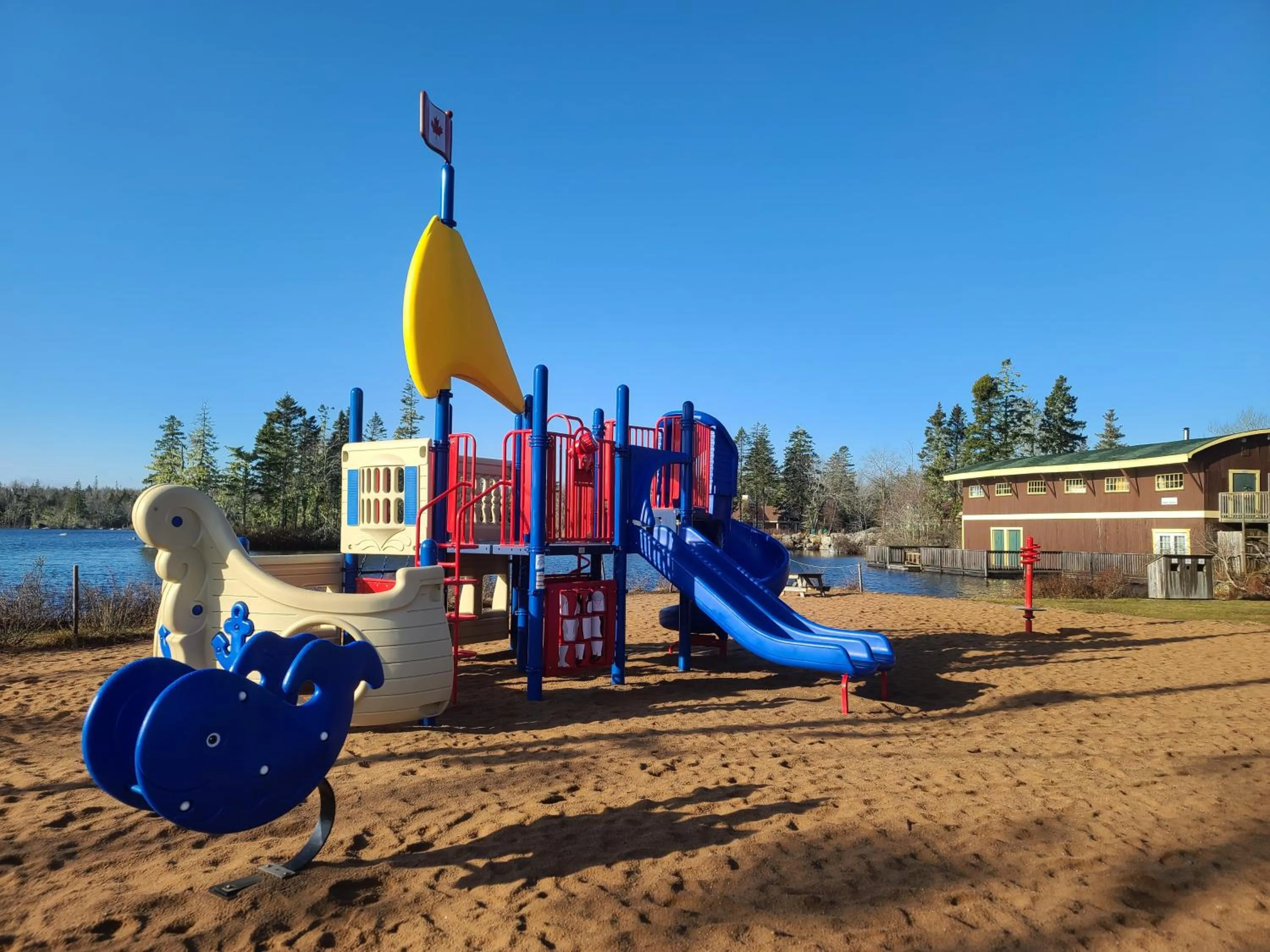 Children play ground in White Point Beach Resort