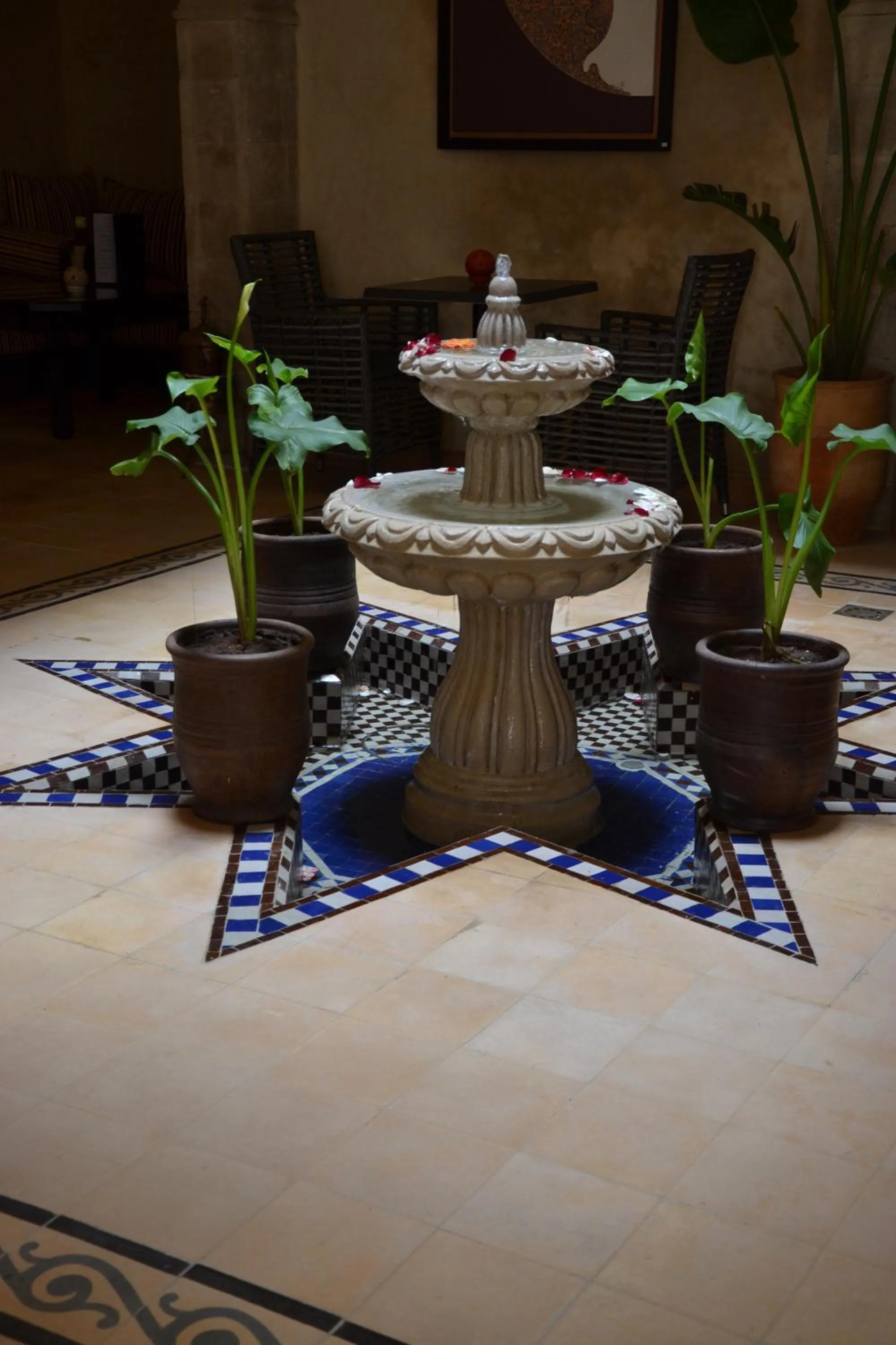 Decorative detail in Hotel Riad Ben Atar