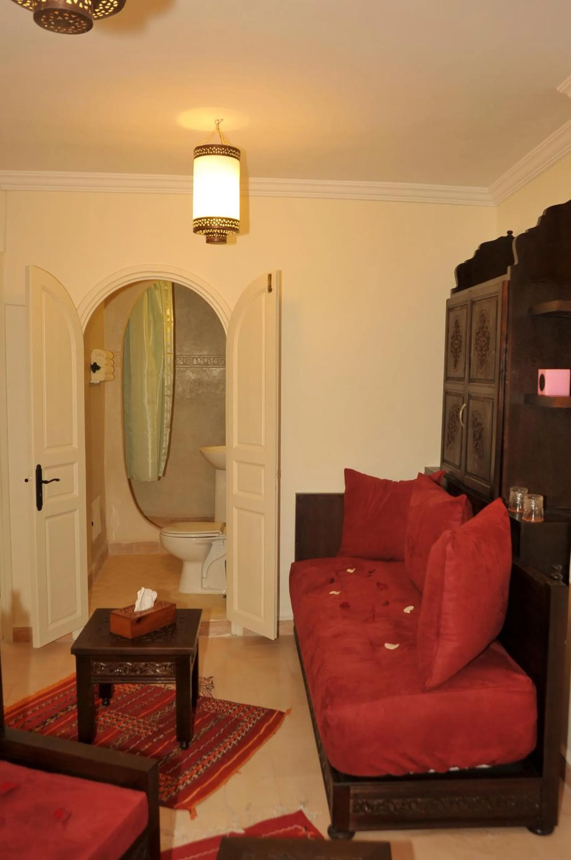 Seating area in Hotel Riad Ben Atar