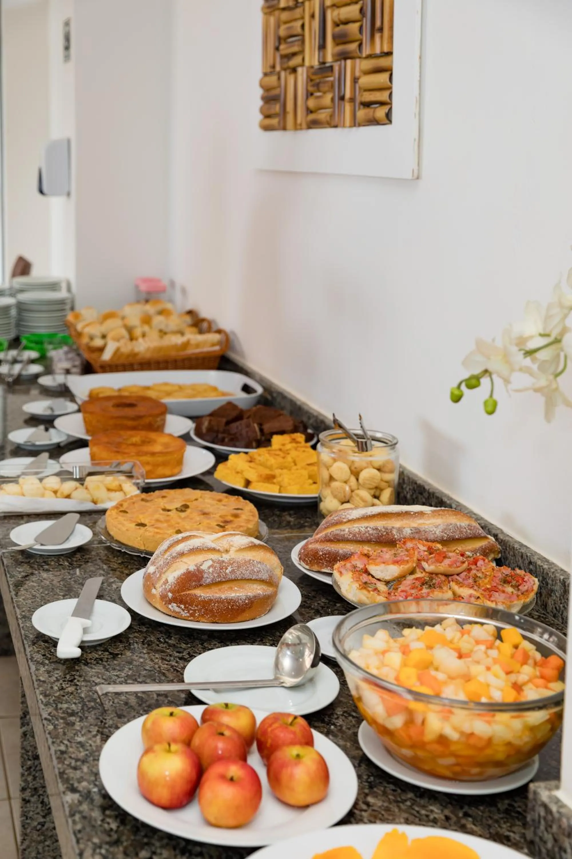 Buffet breakfast in Moriah Maceió Beach Hotel