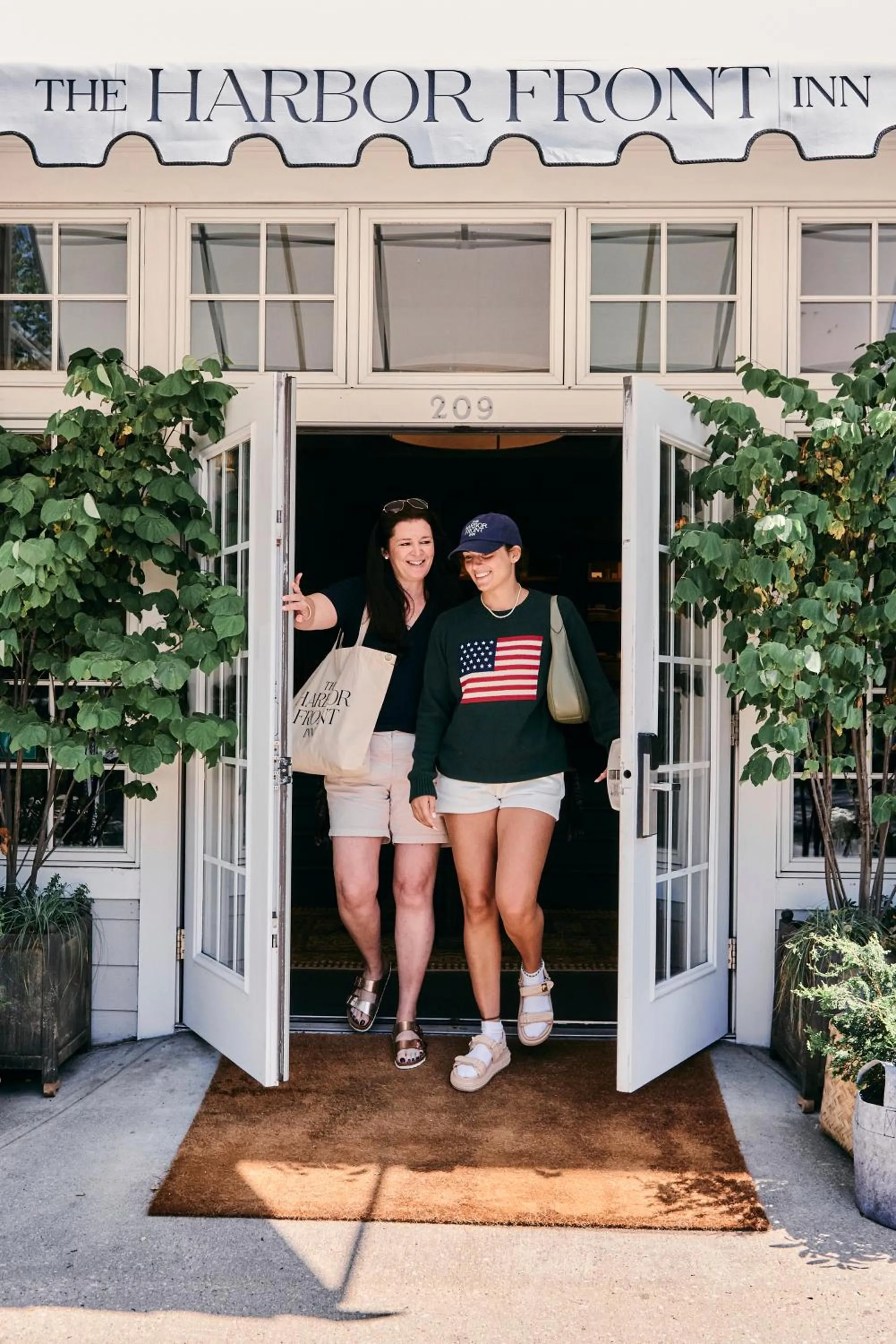 group of guests in The Harbor Front Inn
