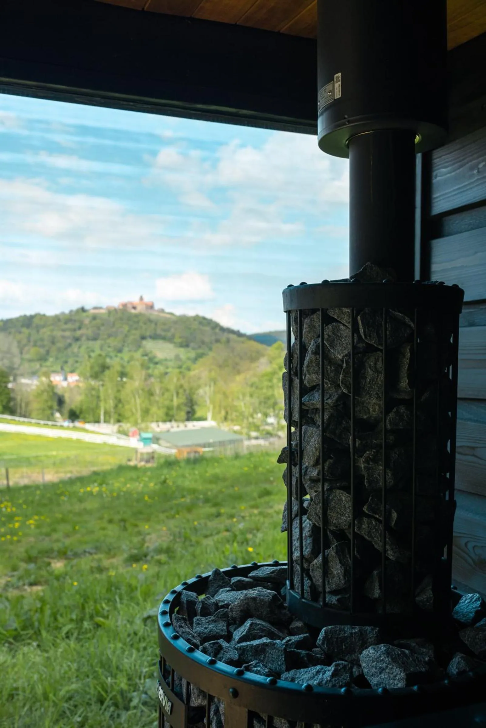 Sauna in Baumhausapartment