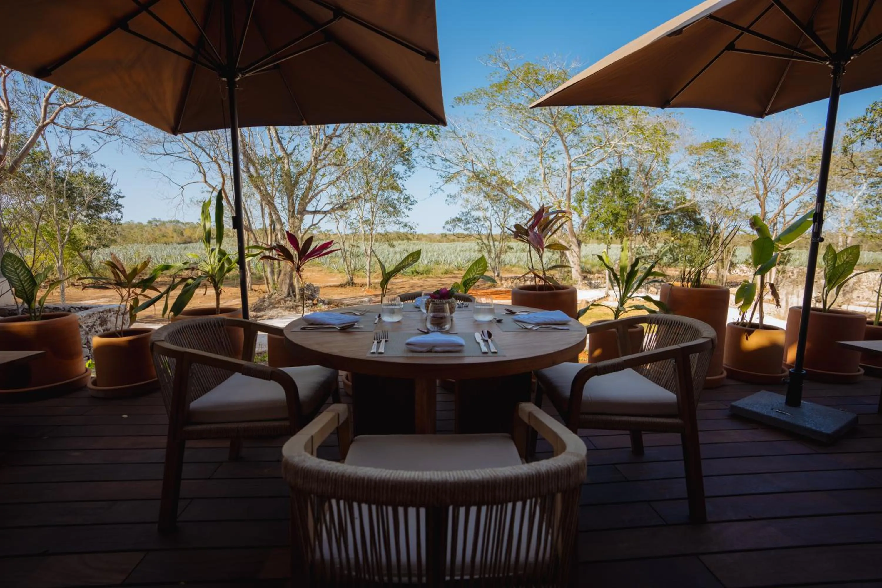 Dining area in Viatura Hacienda Xtojil, Yucatan, Merida, with Optional All Inclusive